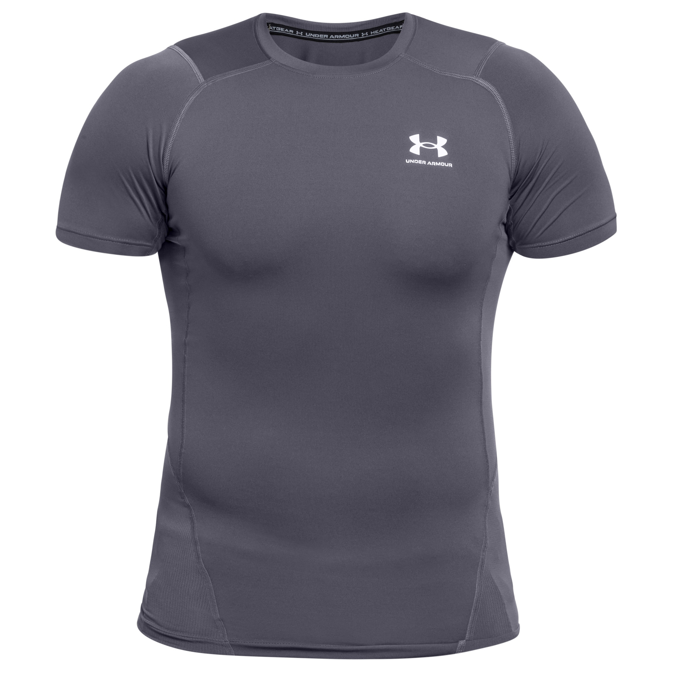 Under Armour Compressed HeatGear Thermal T-Shirt - Castlerock/White