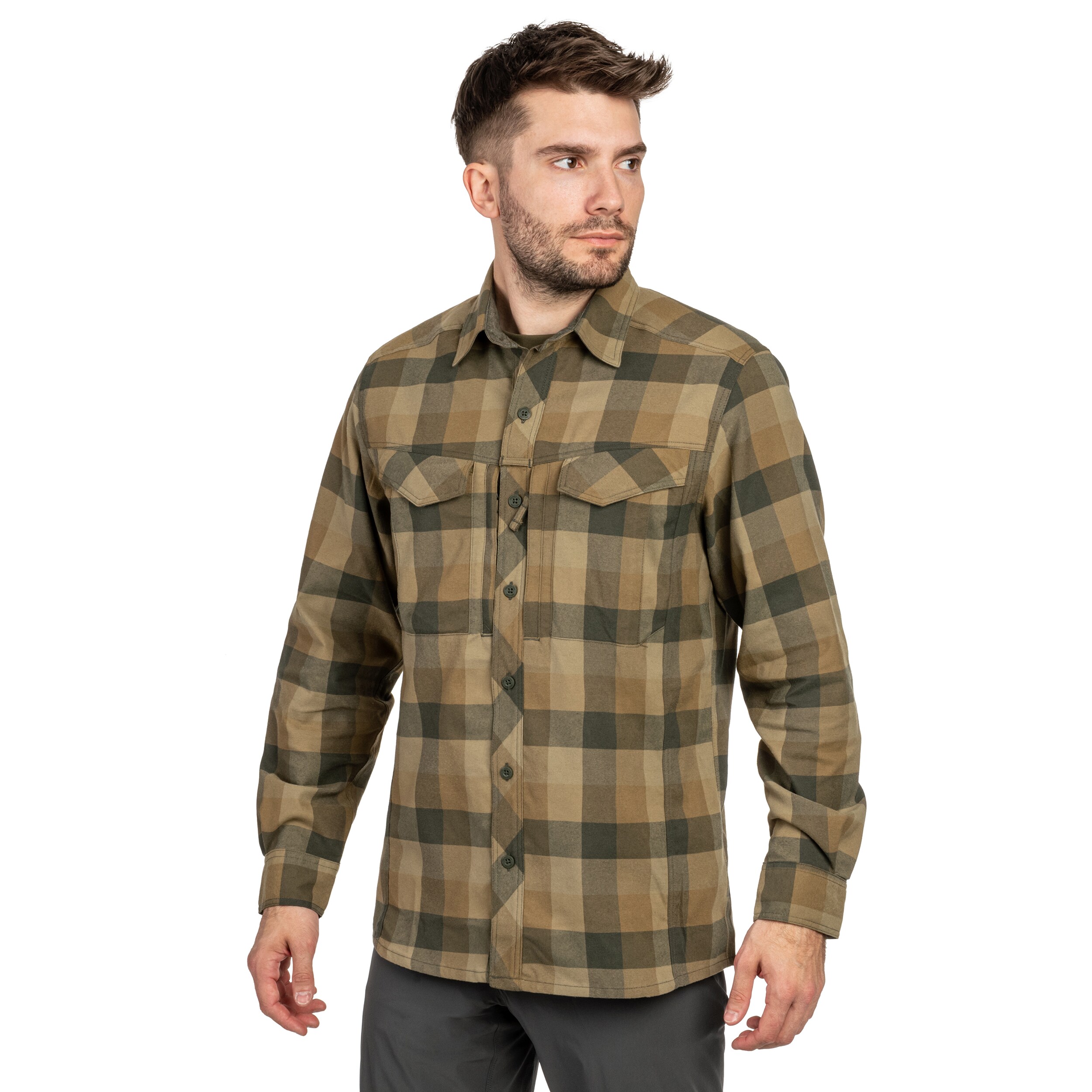 Helikon-Tex Defender Mk2 Nylon Sorona Blend Shirt - Bayou Moss Checkered