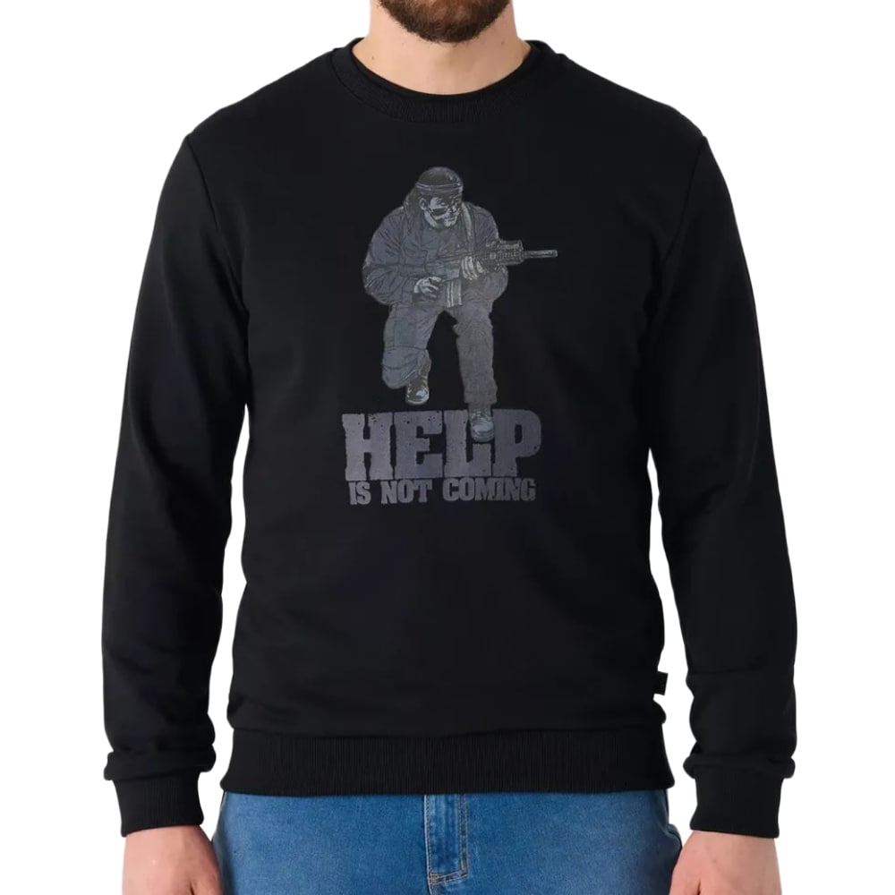Helikon-Tex Help Is Not Coming Sweatshirt - Black