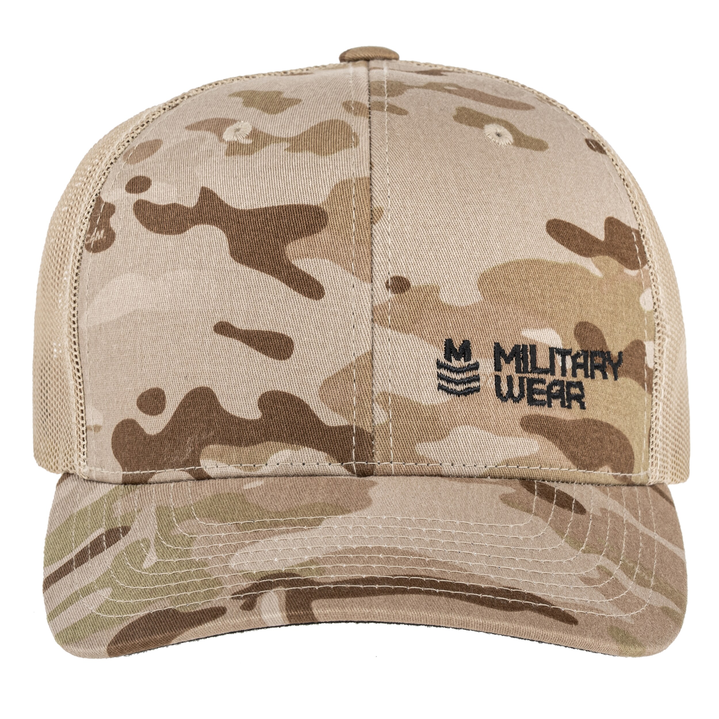 Military Wear Haft Retro Trucker Cap - MultiCam Arid/Tan