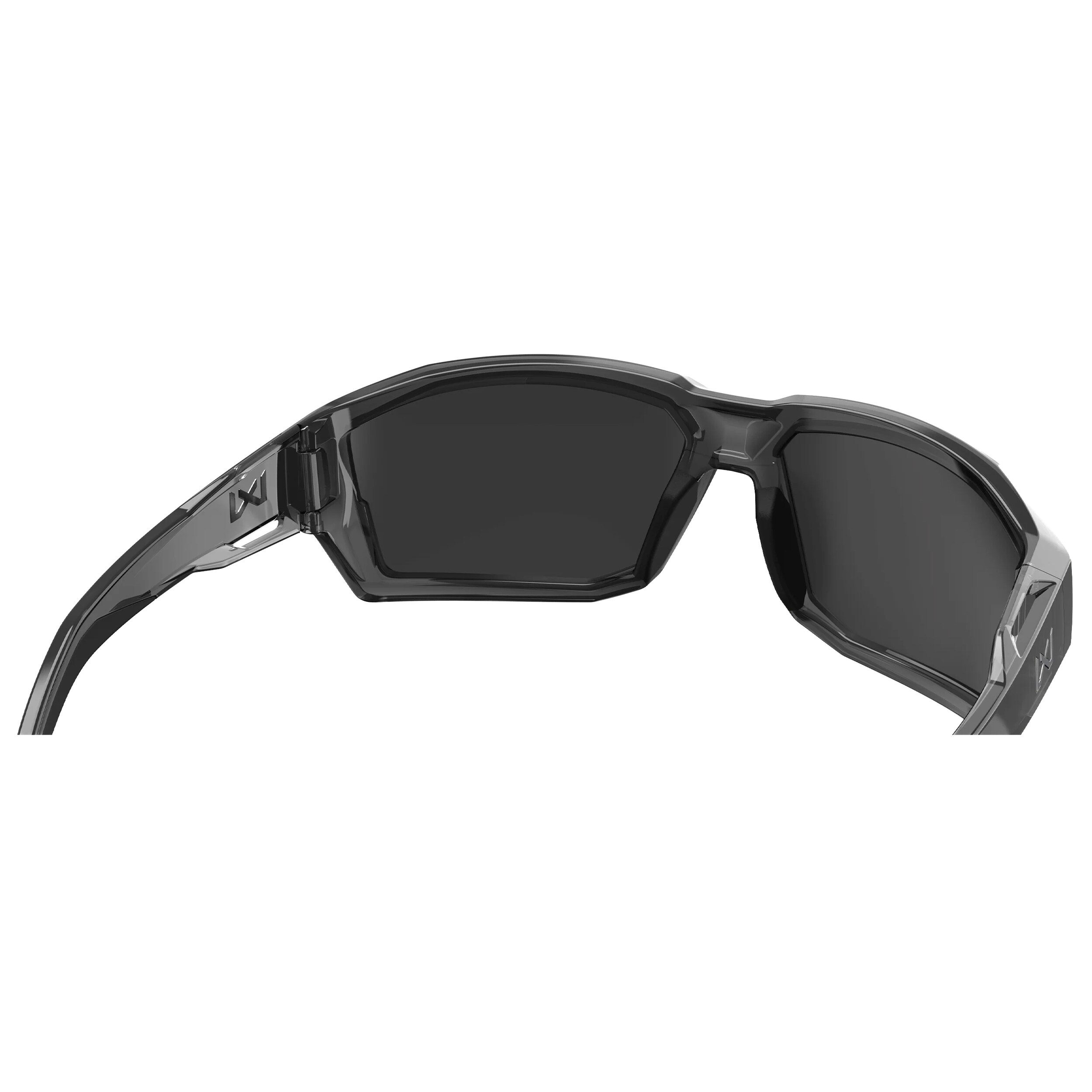 Wiley X Alpine Tactical Glasses - Captivate Polarized Blue Mirror/Gloss Crystal Grey