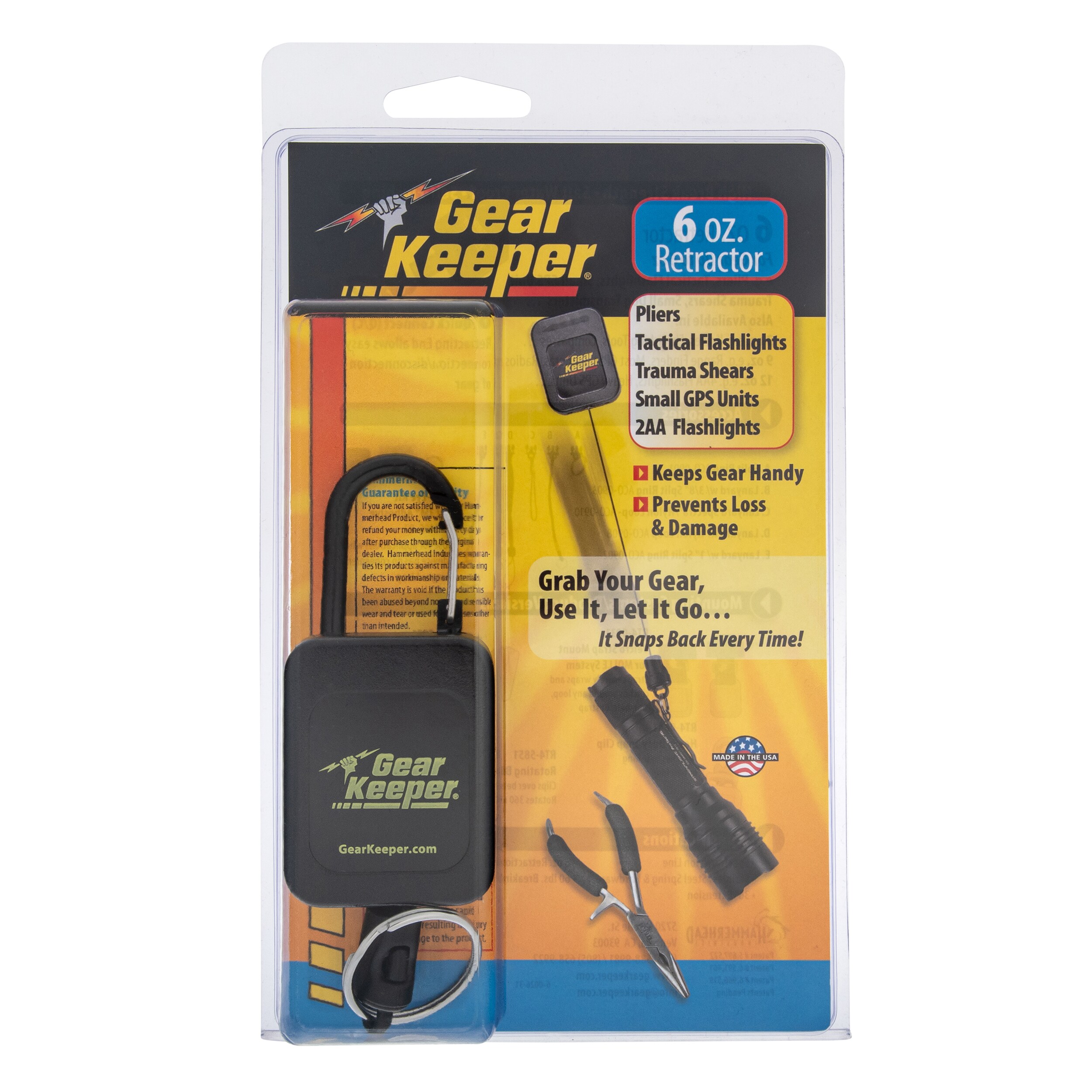 Gear Keeper Tactical Retractor Lanyard Carabiner 170 gr