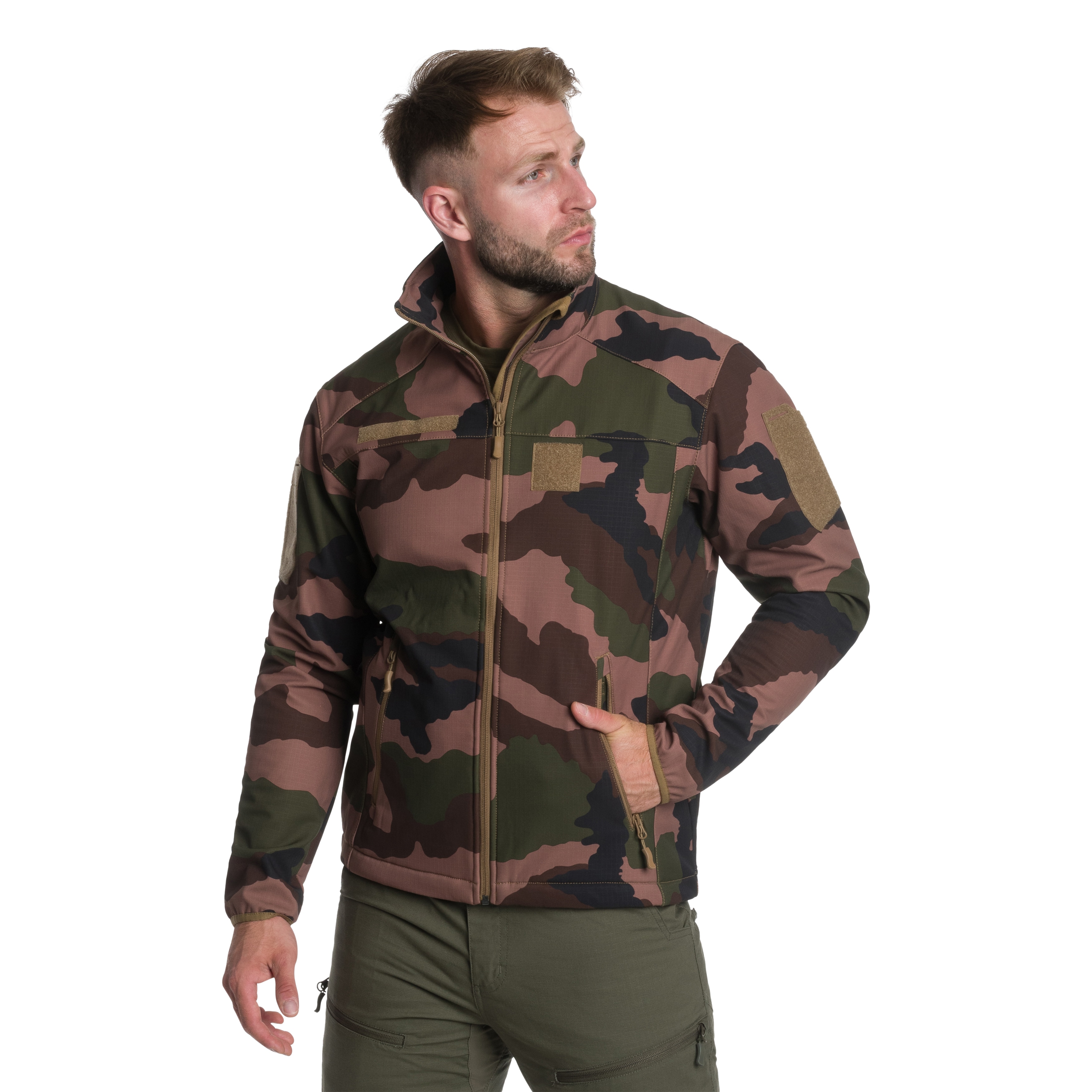 A10 Equipment Softshell Fighter Jacket - CCE Camo