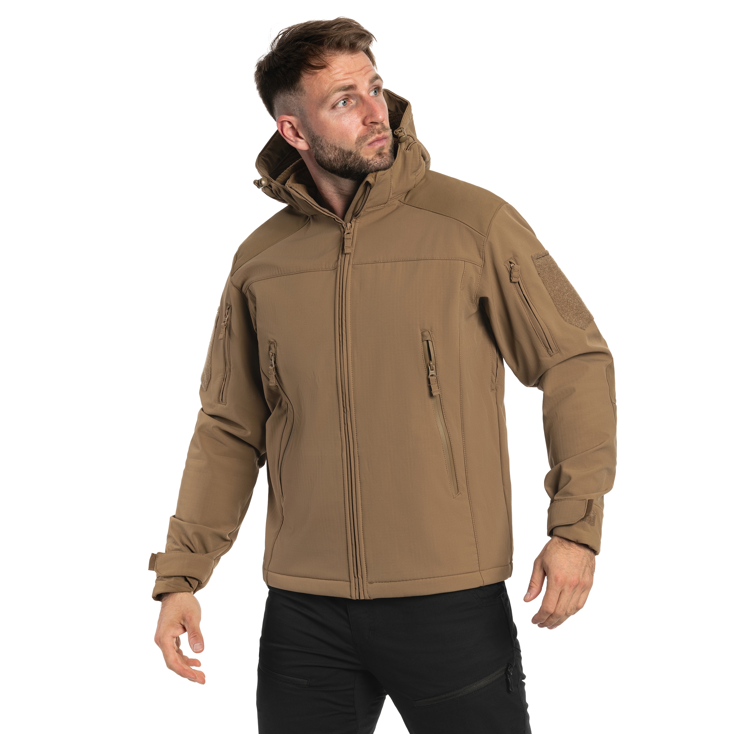 A10 Equipment Softshell V2 Fighter Jacket - Tan