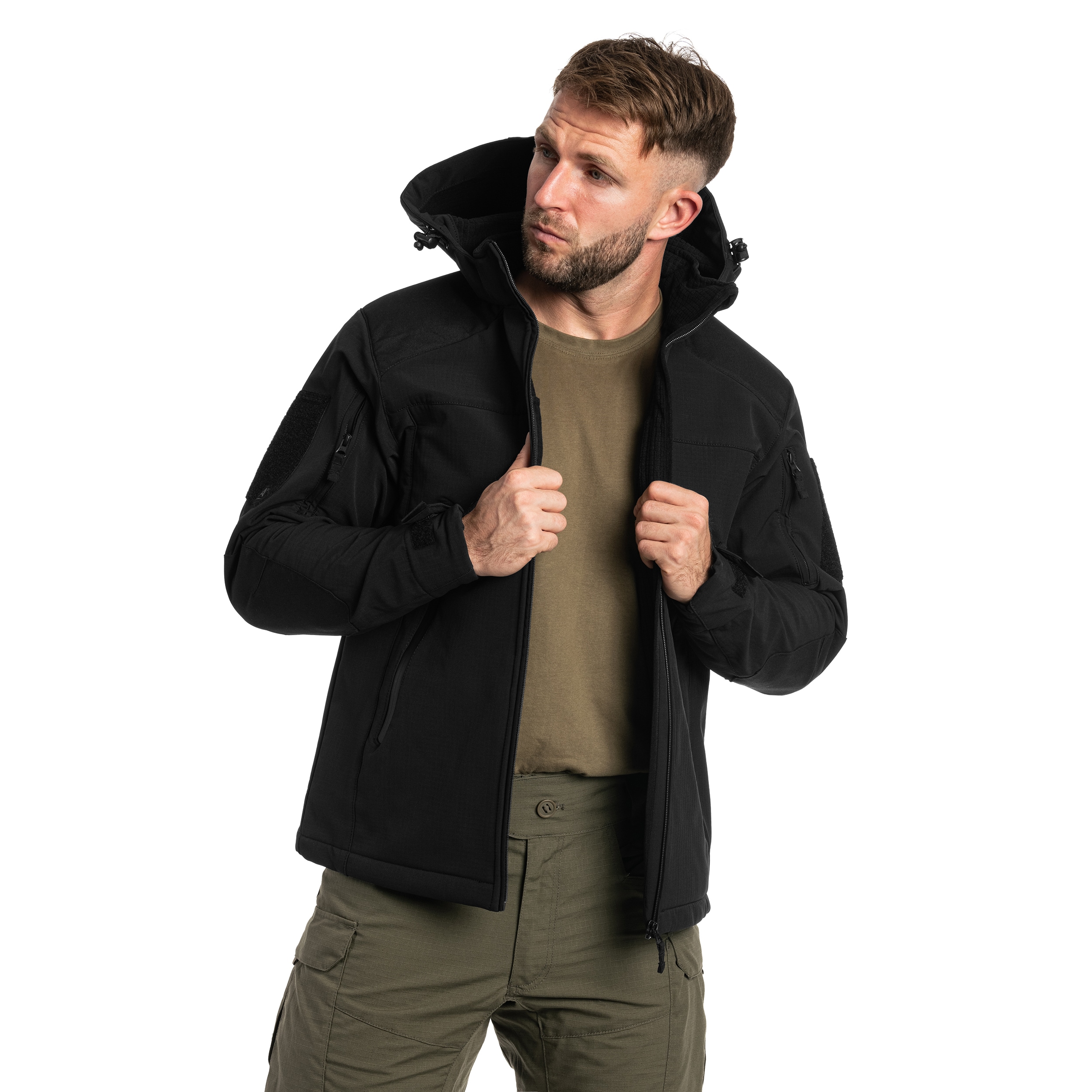 A10 Equipment Softshell V2 Fighter Jacket - Black