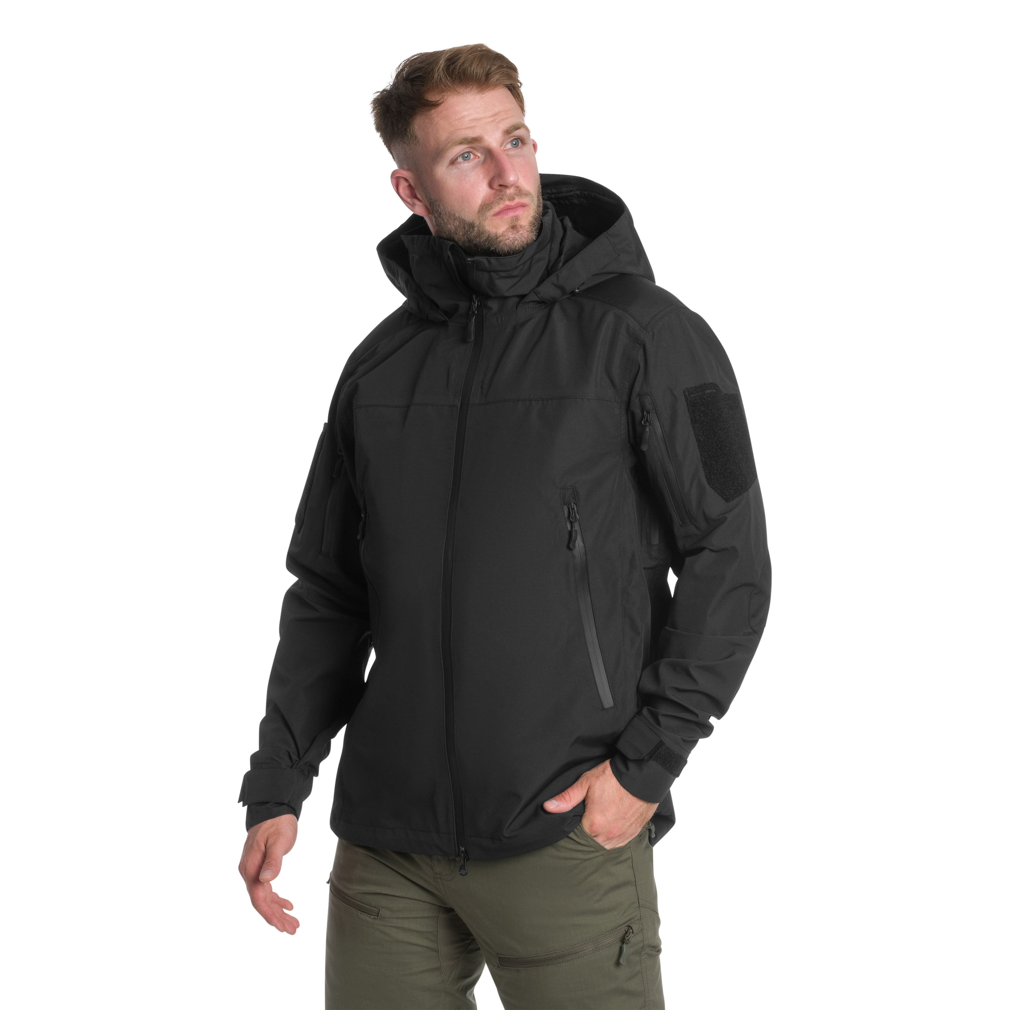 A10 Equipment Fighter Hardshell Parka Jacket - Black