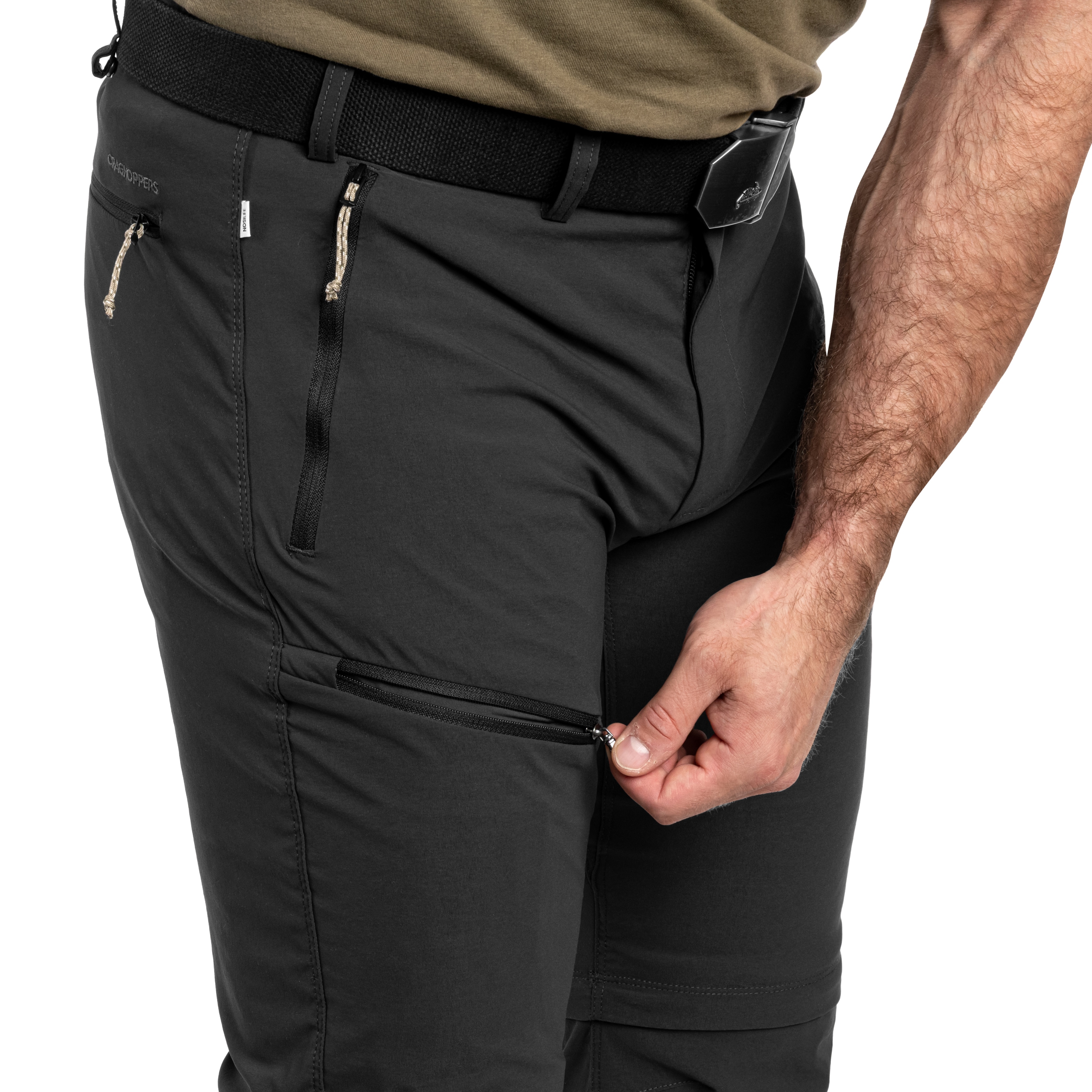 Craghoppers NosiLife Pro Convertible III Pants - Black Pepper