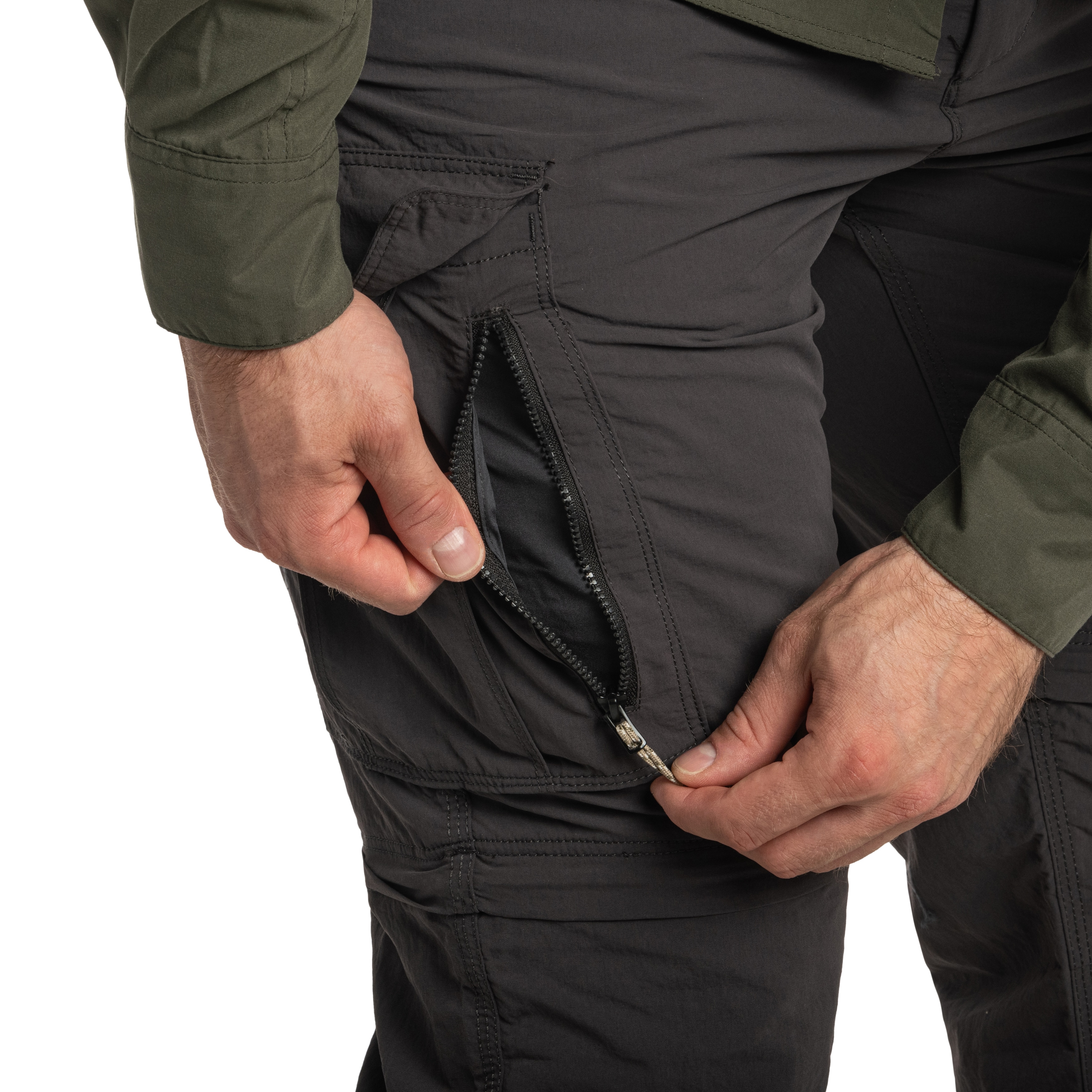 Craghoppers NosiLife Convertible Cargo III Pants - Black Pepper
