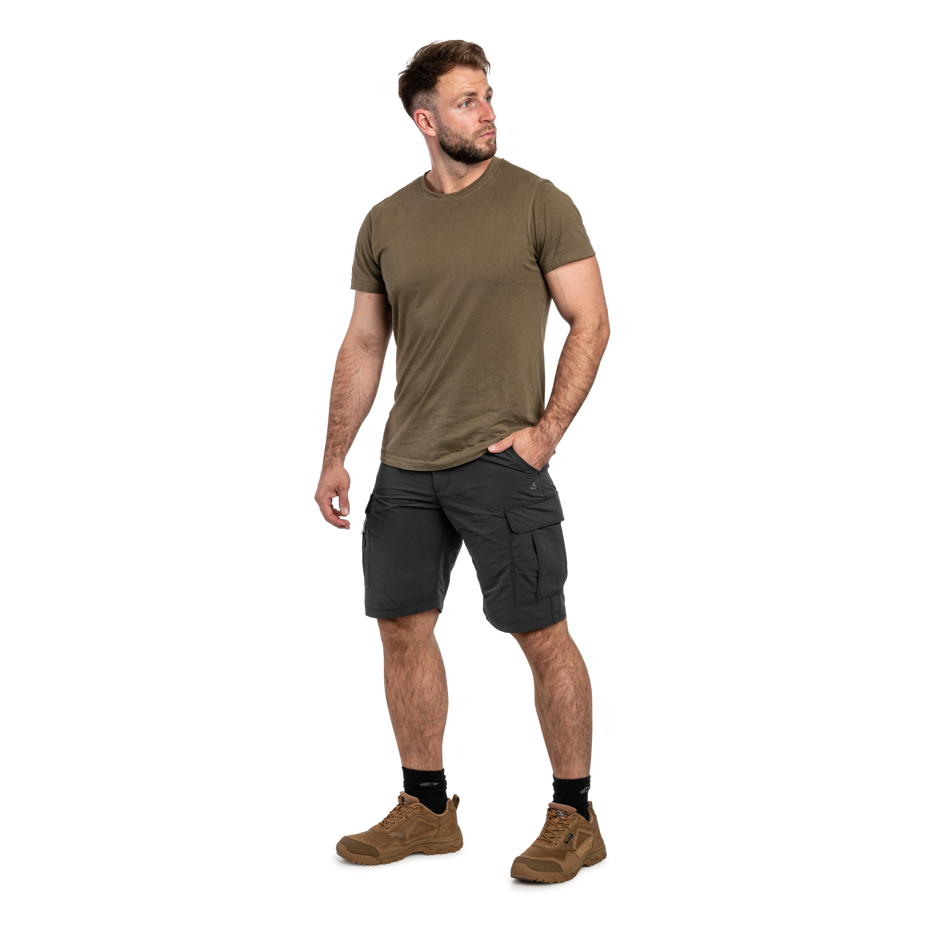 Craghoppers NosiLife Cargo Shorts III - Black Pepper