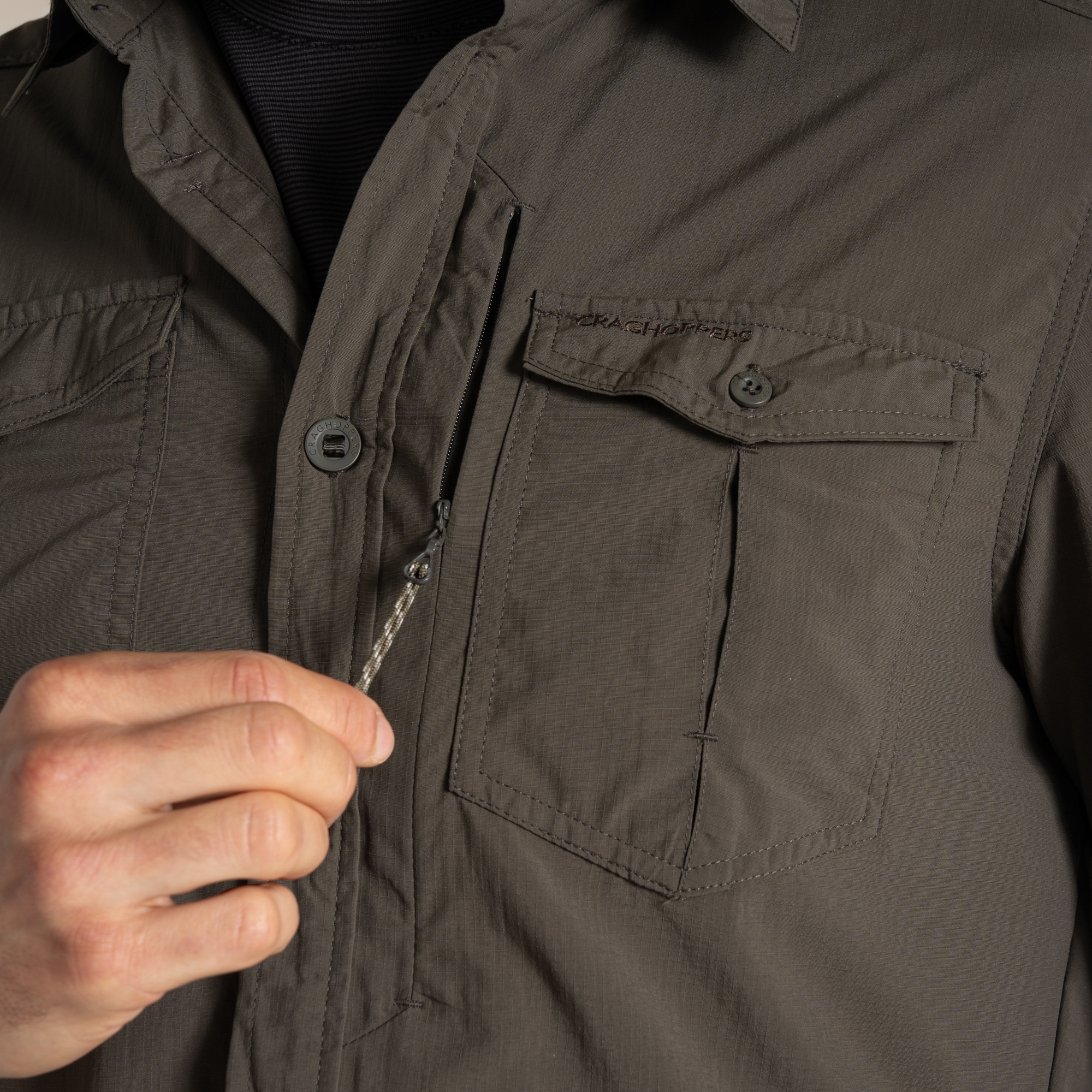 Craghoppers NosiLife Adventure III Shirt - Woodland Green