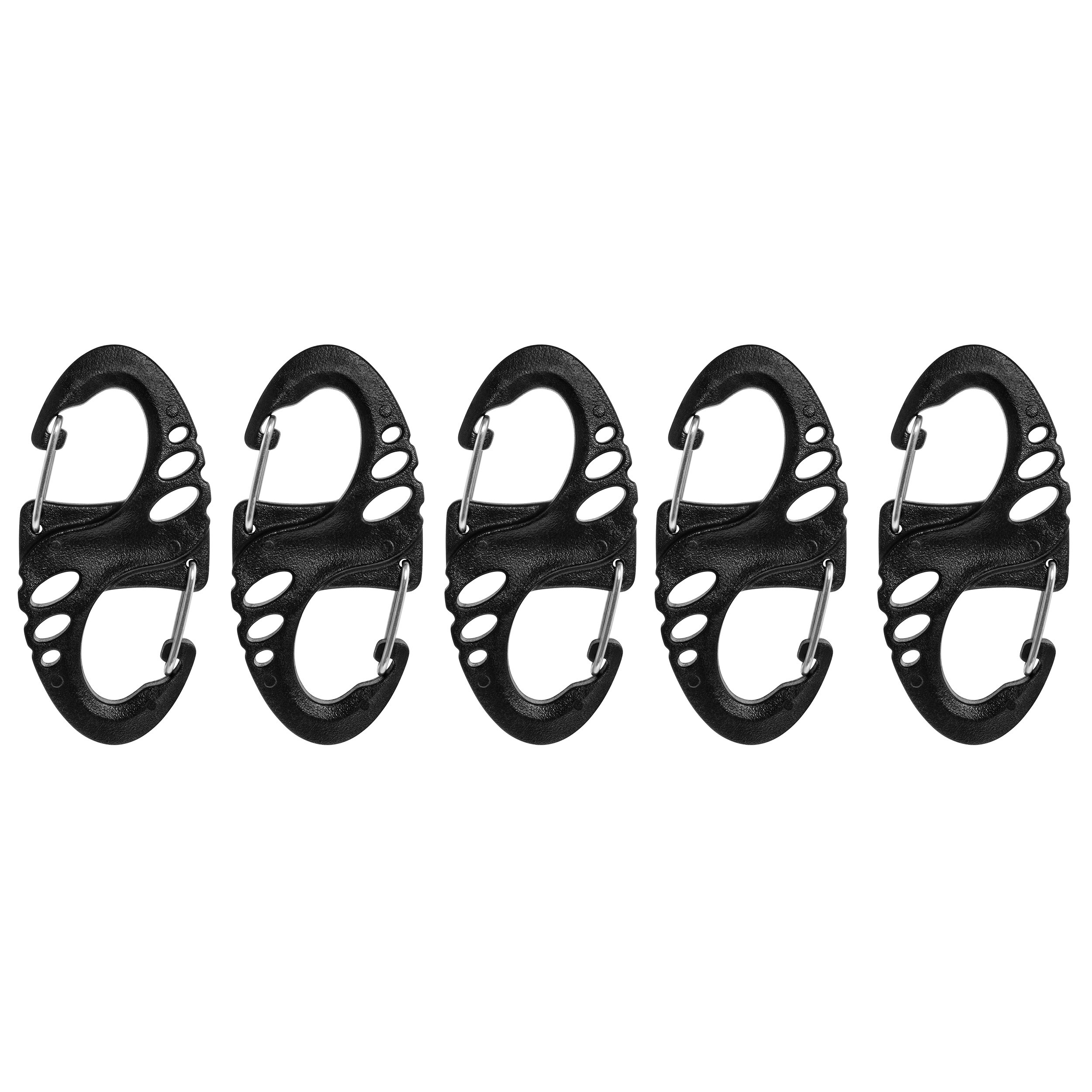 Brytzky Tactical GripLock 3 Carabiners Black - 5 pcs.