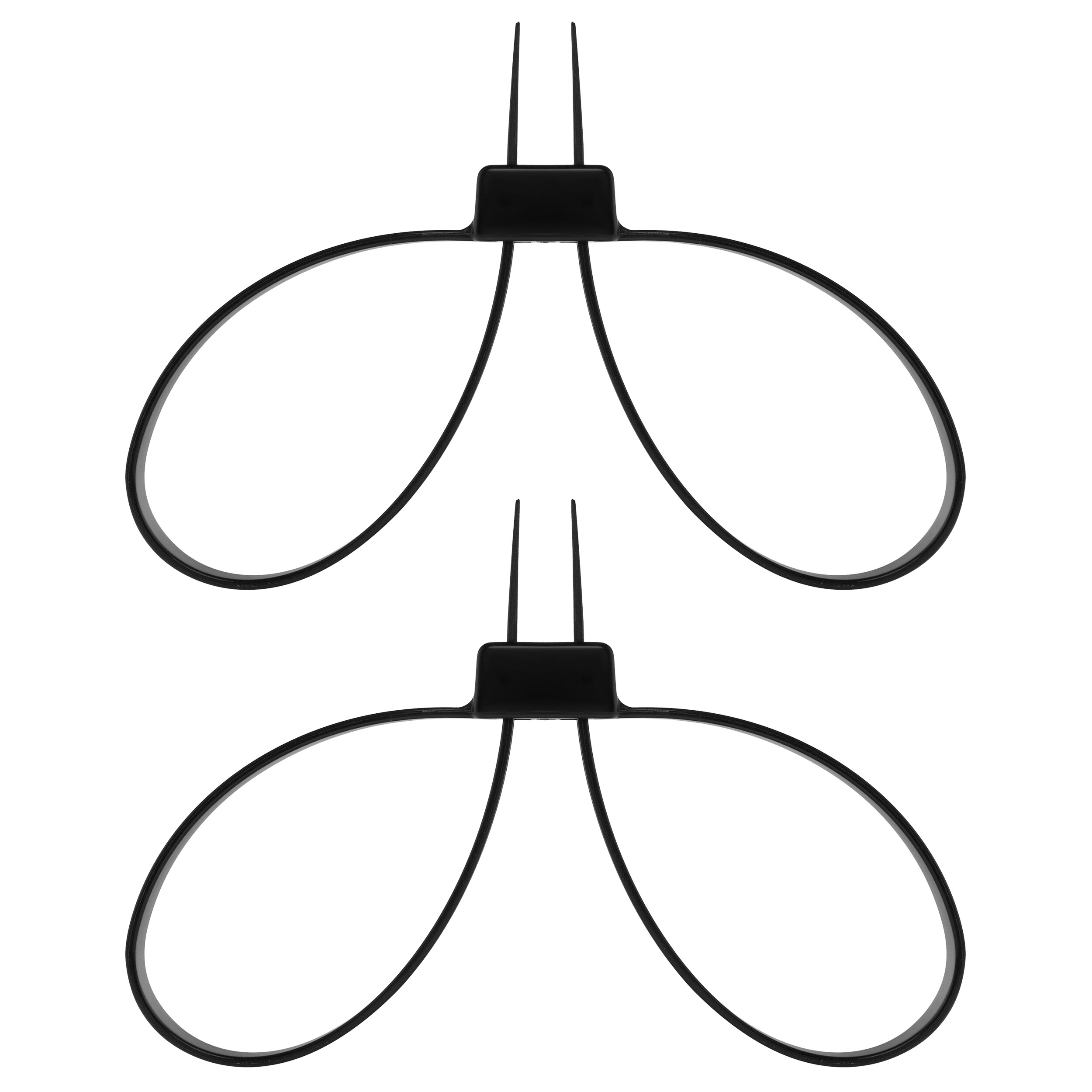 Mil-Tec Black Disposable Plastic Handcuffs - 2 pcs.