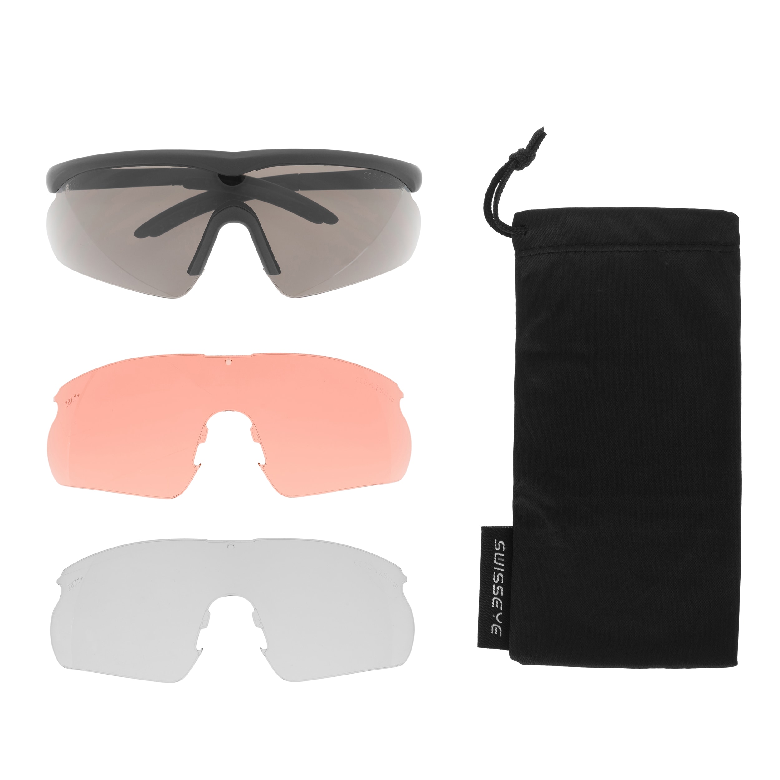 Swiss Eye Raptor Small Tactical Glasses - Black