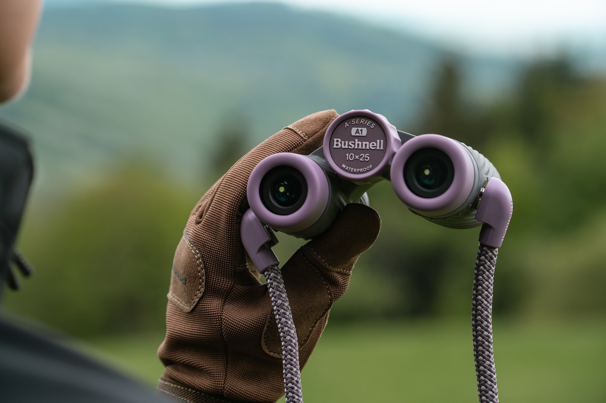 Bushnell A1 Compact 10x25 Binoculars - Plum Purple
