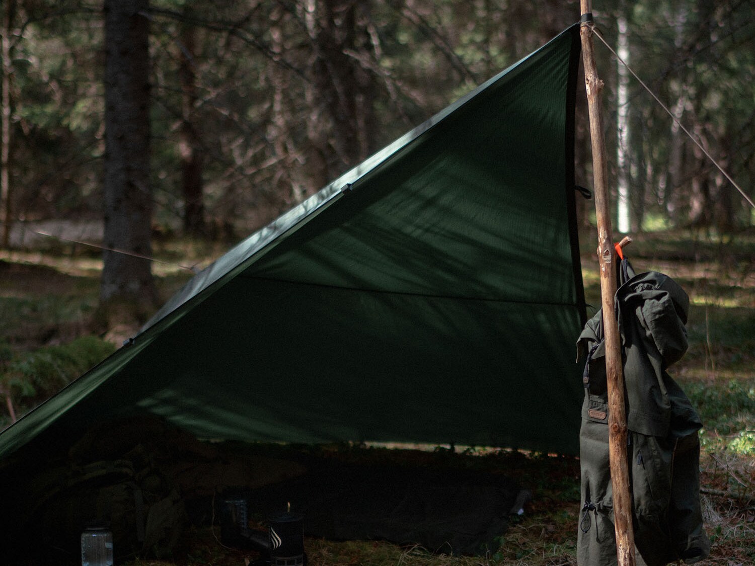 Savotta Laavu Camping Tarp - Green