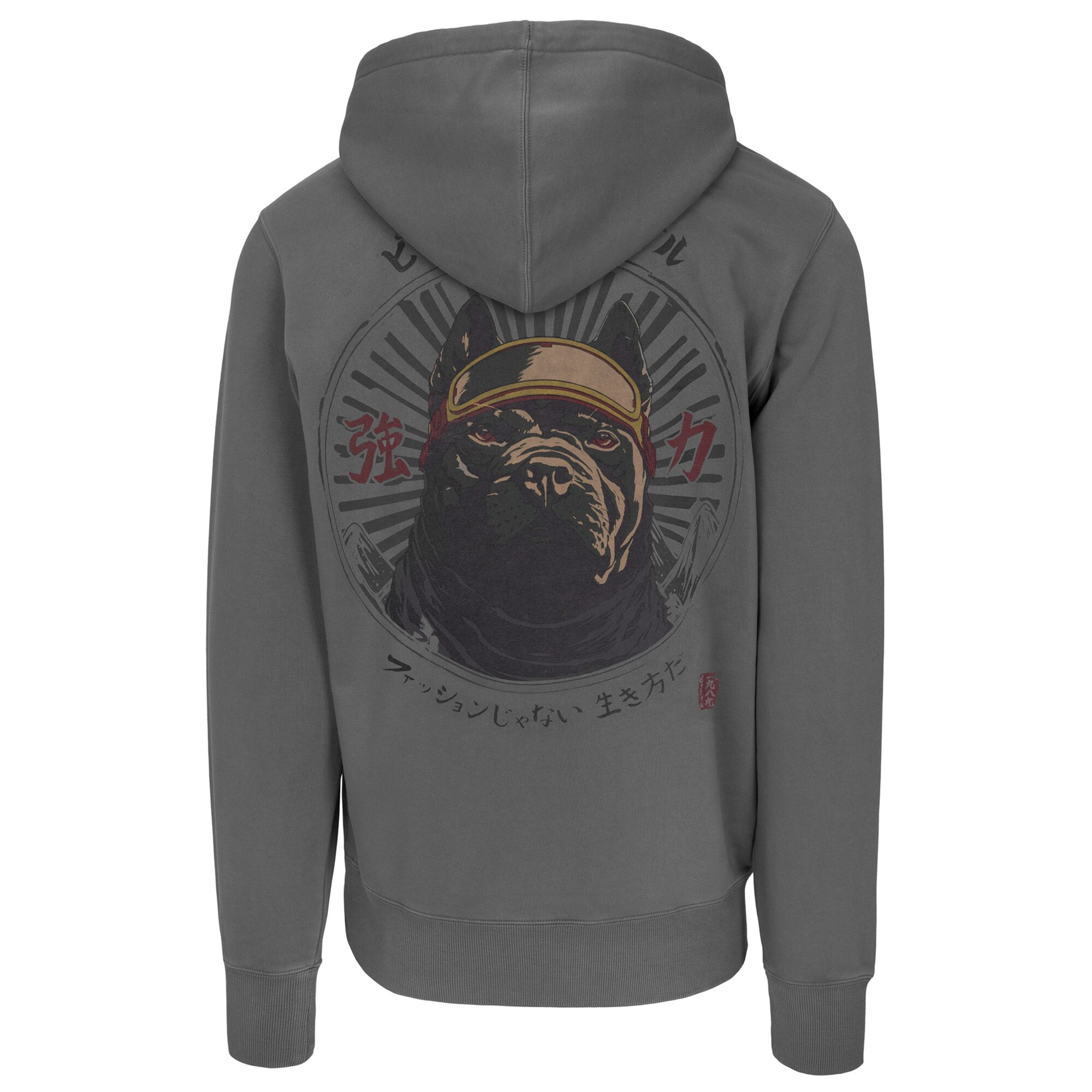 Pitbull Washed MT Fuji Hooded Sweatshirt - Grey