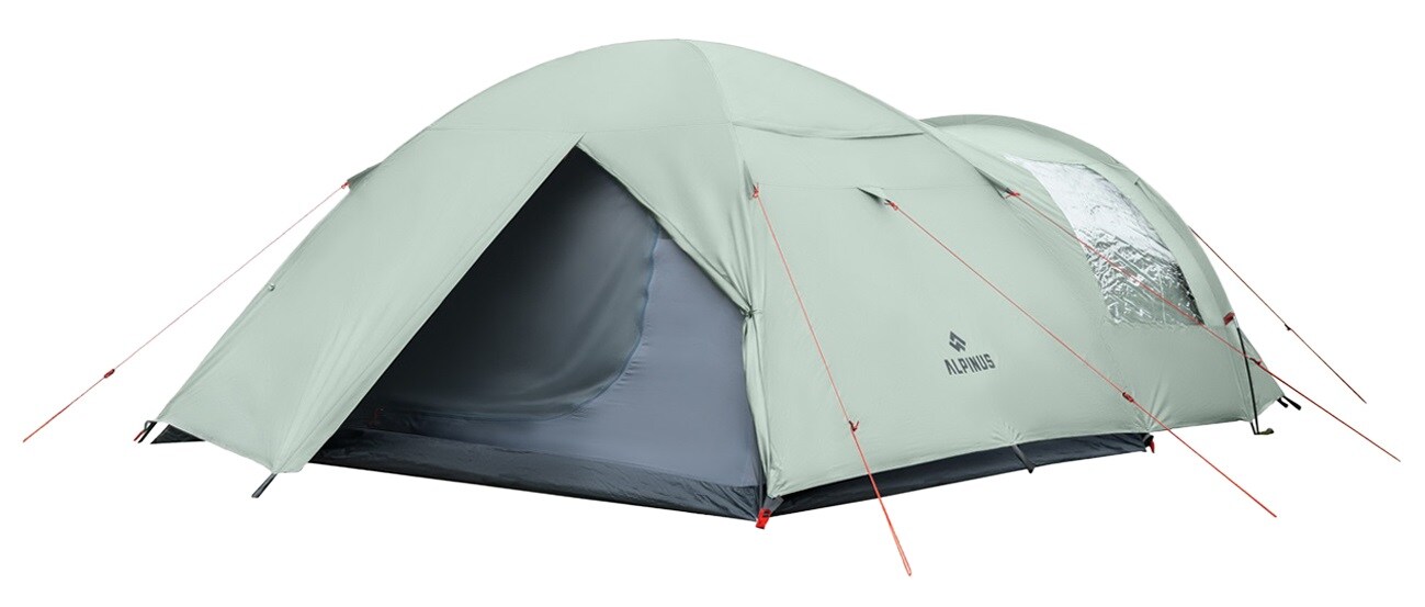 Alpinus Garda 4 4-person Tent - Mint