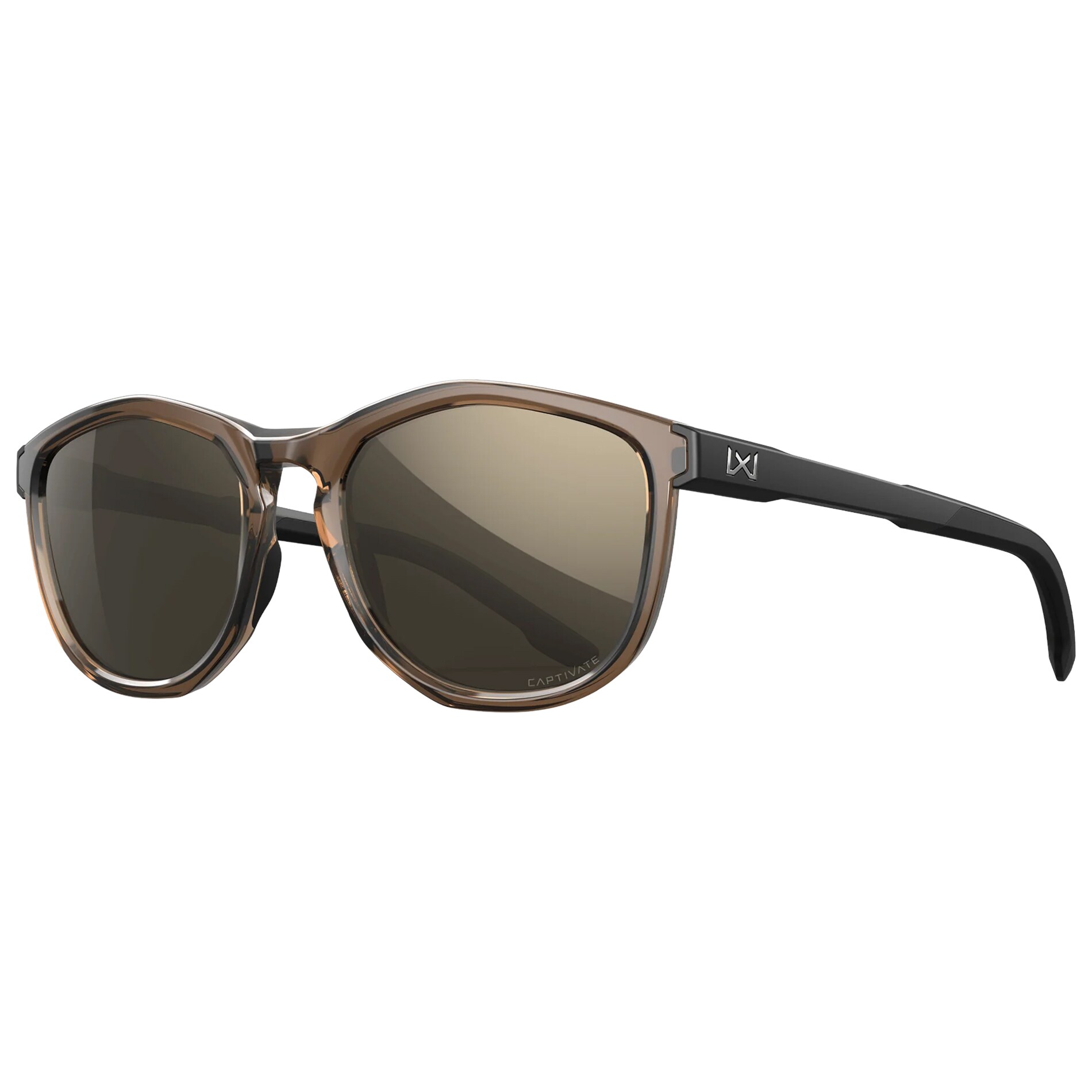 Wiley X Bravo Glasses - Captive Polarized Tungsten/Crystal Tan