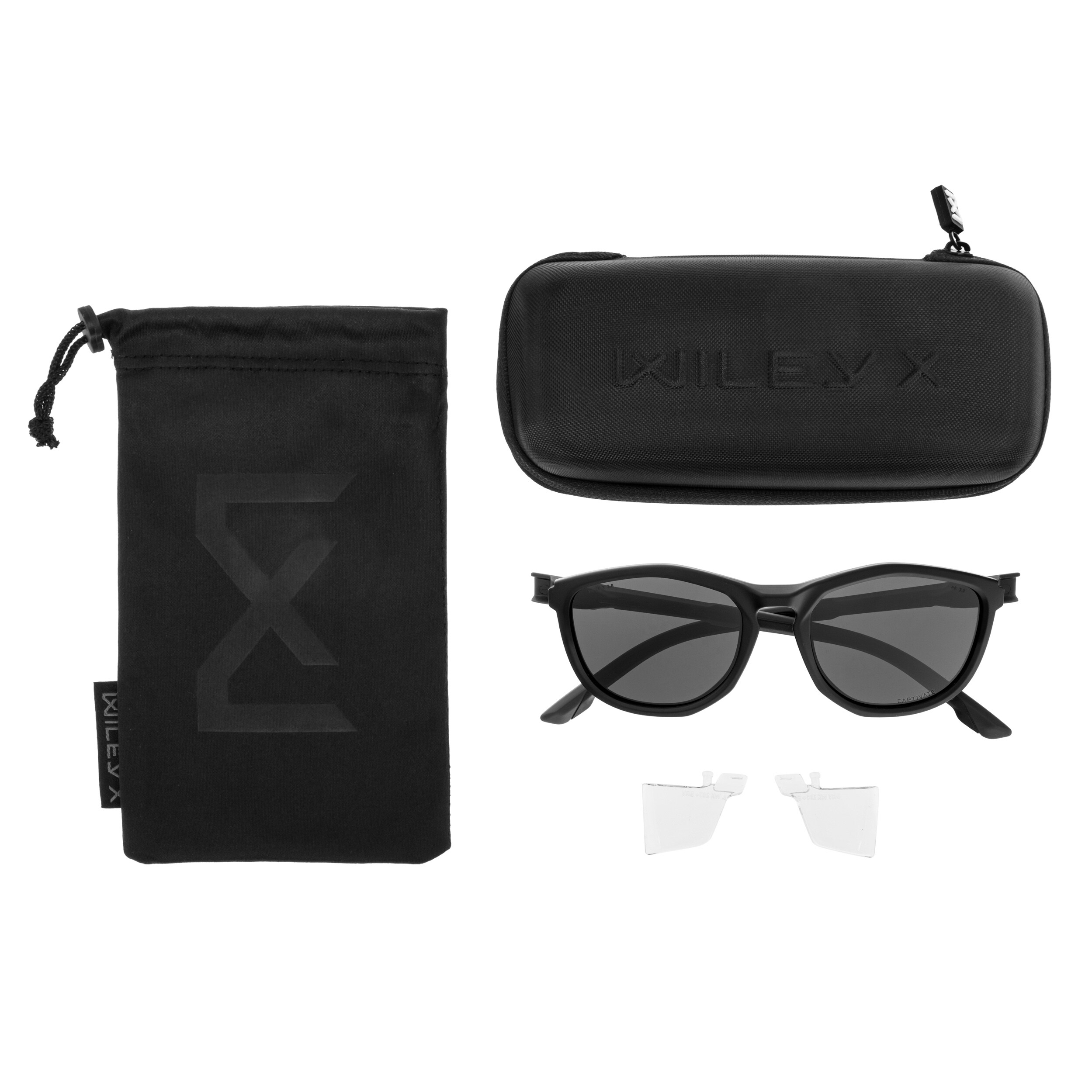 Wiley X Bravo Glasses - Captive Polarized Black/Black