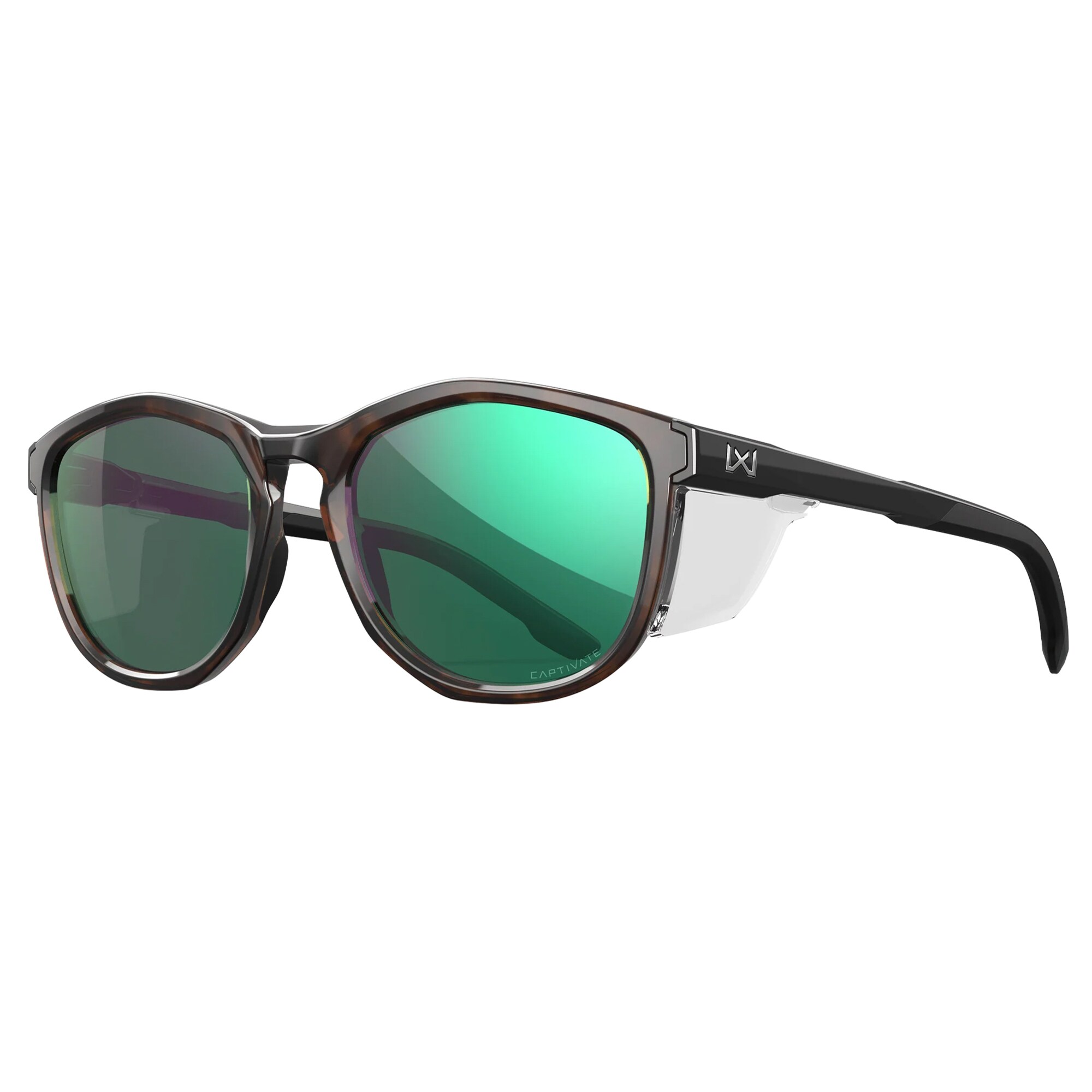 Wiley X Bravo Glasses - Captive Polarized Green/Tortoise