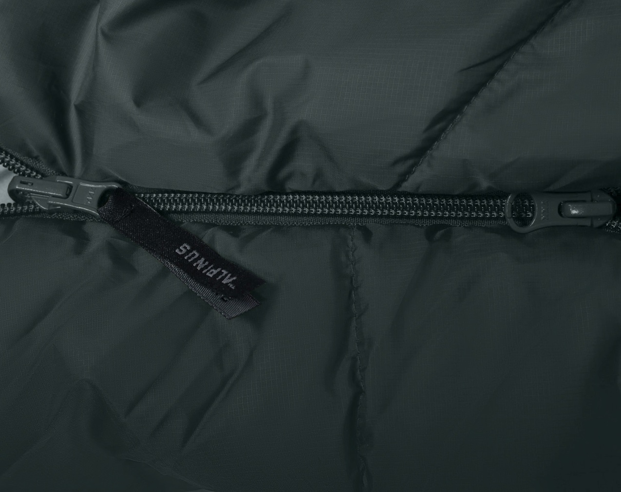 Alpinus Wide & Long Fiber Pro 1100 Sleeping Bag Pine Green - left