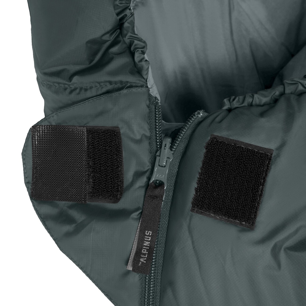 Alpinus Wide & Long Fiber Pro 1100 Sleeping Bag Pine Green - left
