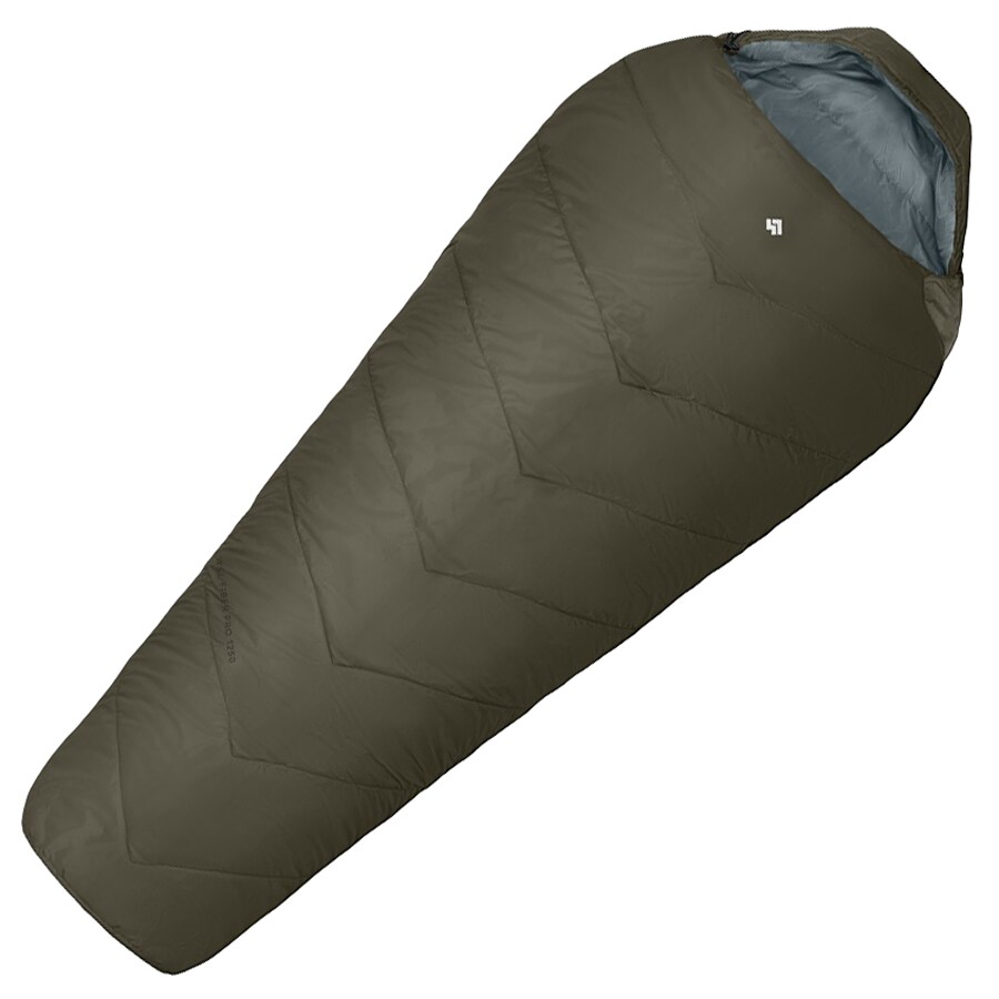 Alpinus Wide & Long Fiber Pro 1250 Sleeping Bag Olive - left