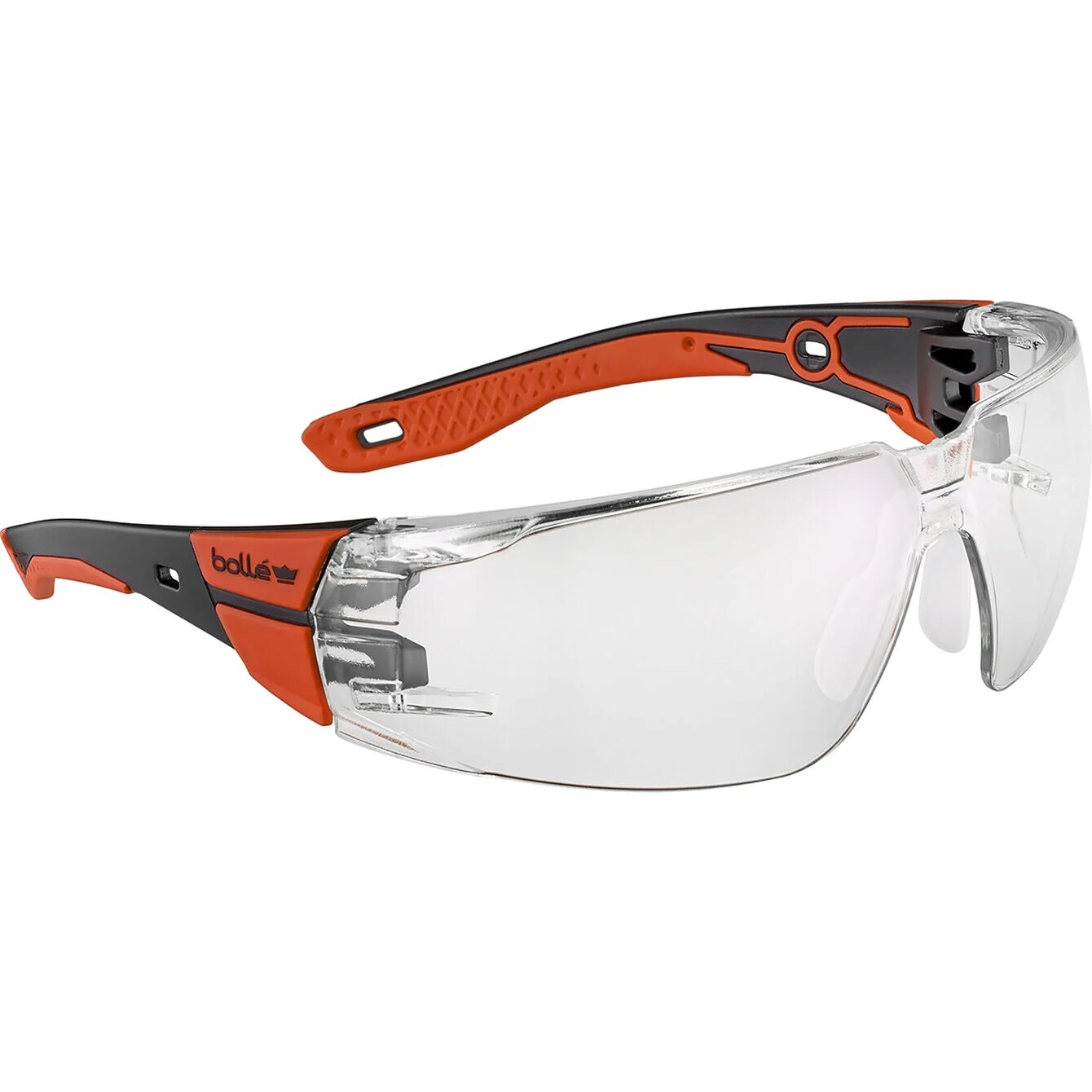 Bolle Rush+ 2.0 Medium/Large Tactical Glasses - Red/Clear