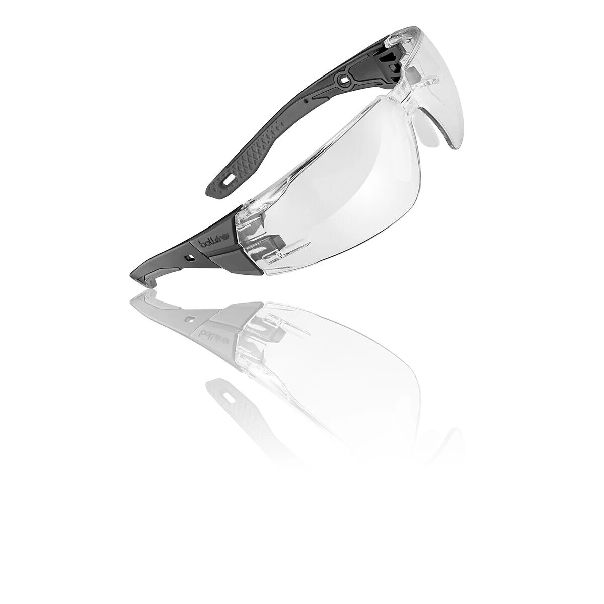 Bolle Rush+ 2.0 Medium/Large Tactical Glasses - Grey/Clear
