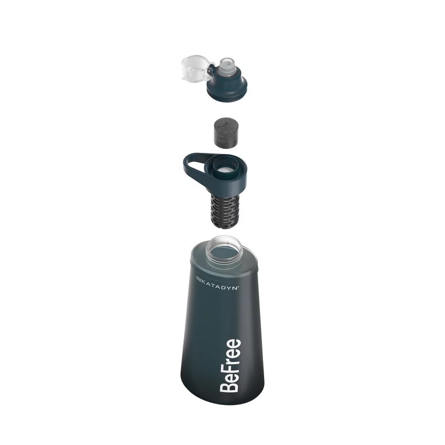 Katadyn BeFree AC Filter Roll-Up Bottle 1 l - Slate Blue