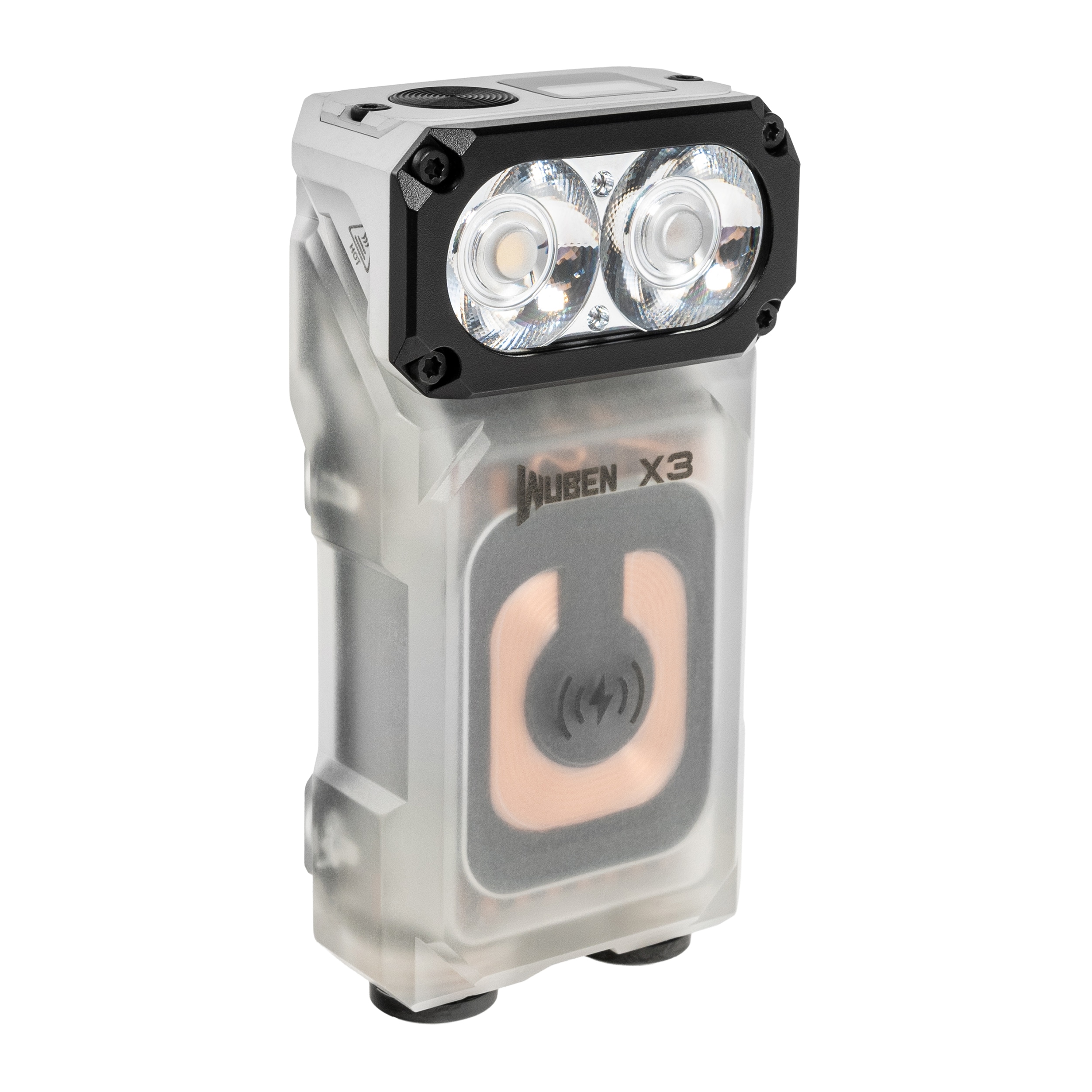 Wuben X3 Pro Flashlight White + Aluminum Charging Box - 700 lumens