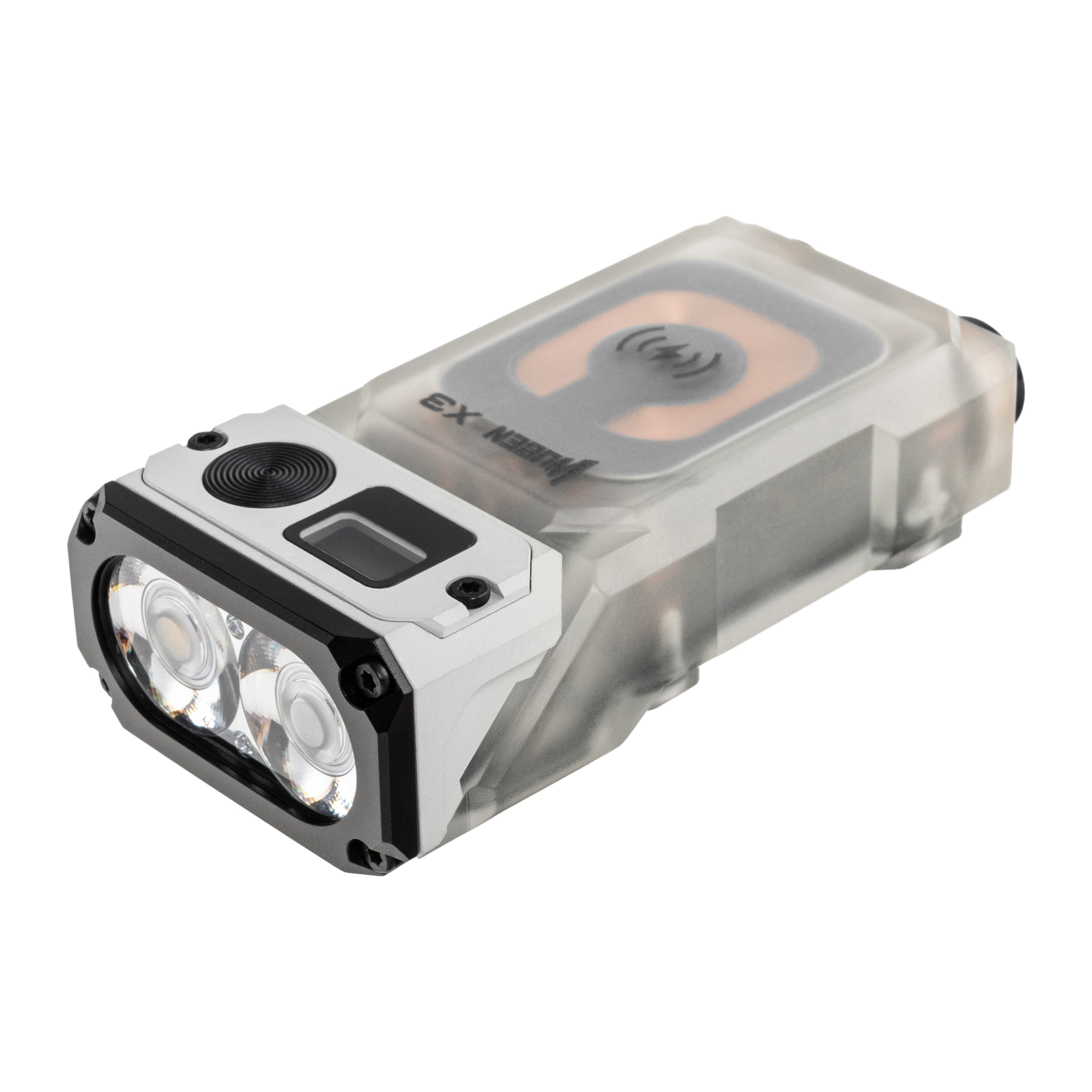 Wuben X3 Pro Flashlight White + Aluminum Charging Box - 700 lumens