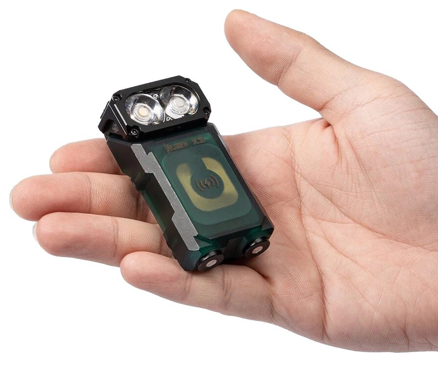 Wuben X3 Pro Flashlight Green + Aluminum Charging Box - 700 lumens