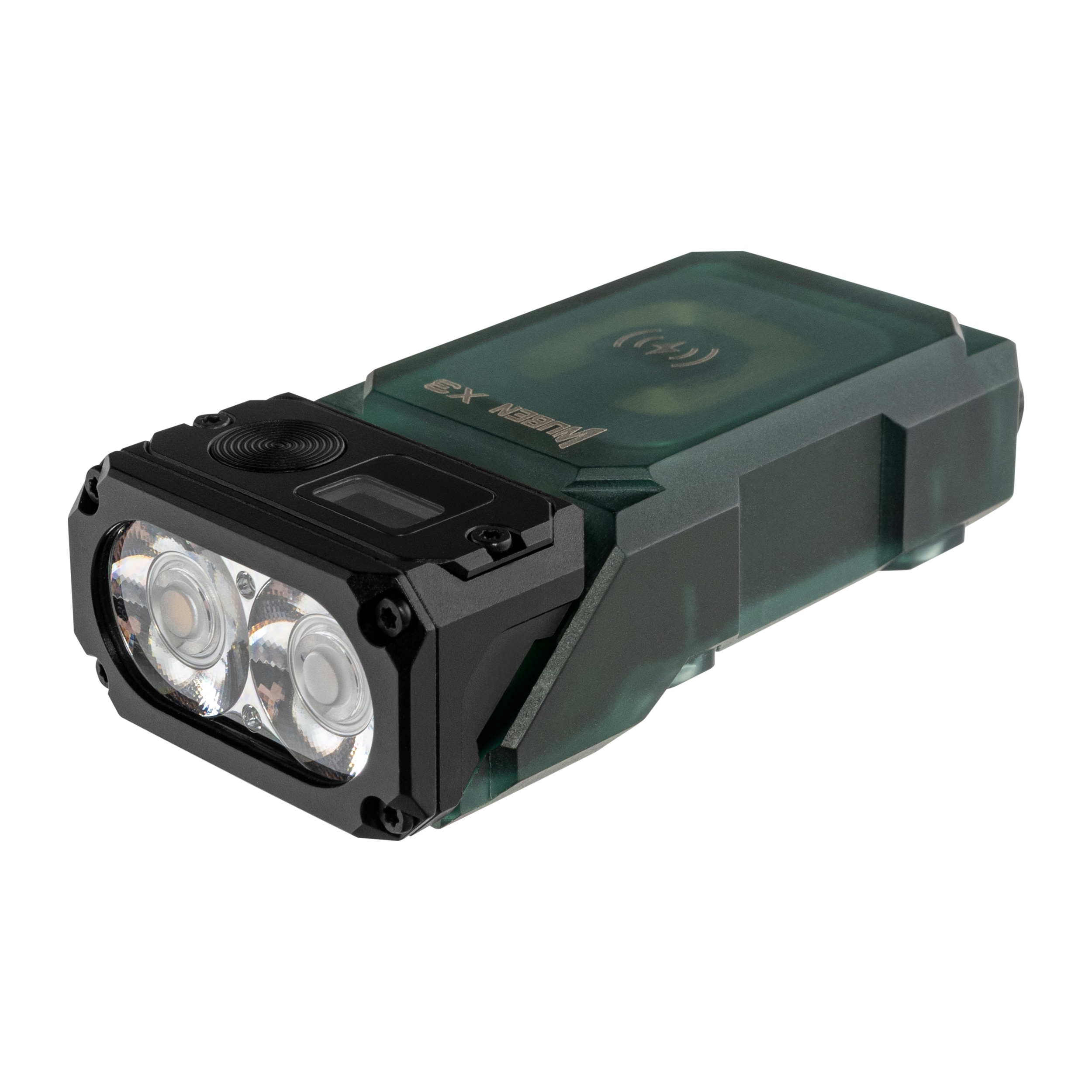 Wuben X3 Pro Flashlight Green + Aluminum Charging Box - 700 lumens