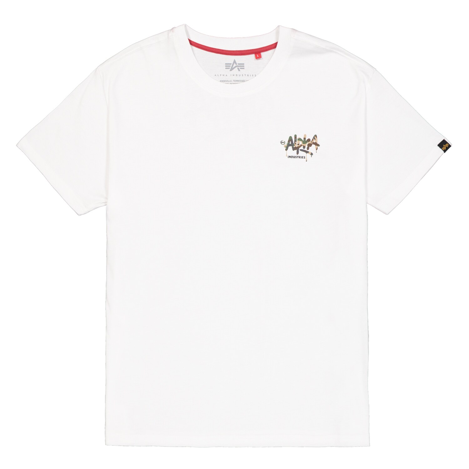 Alpha Industries Signature Camo T-shirt - White