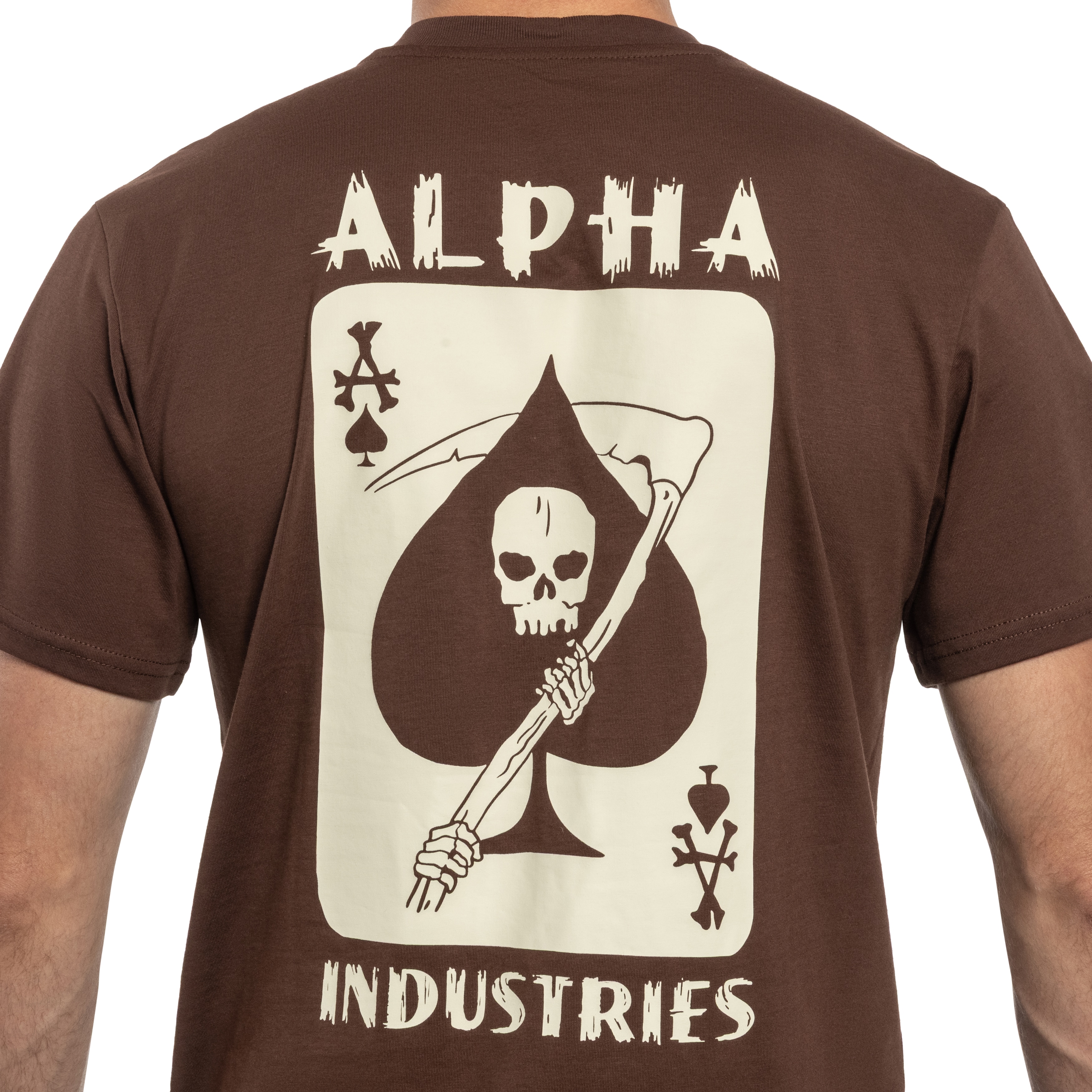 Alpha Industries Skull Ops T-shirt - Powder Brown