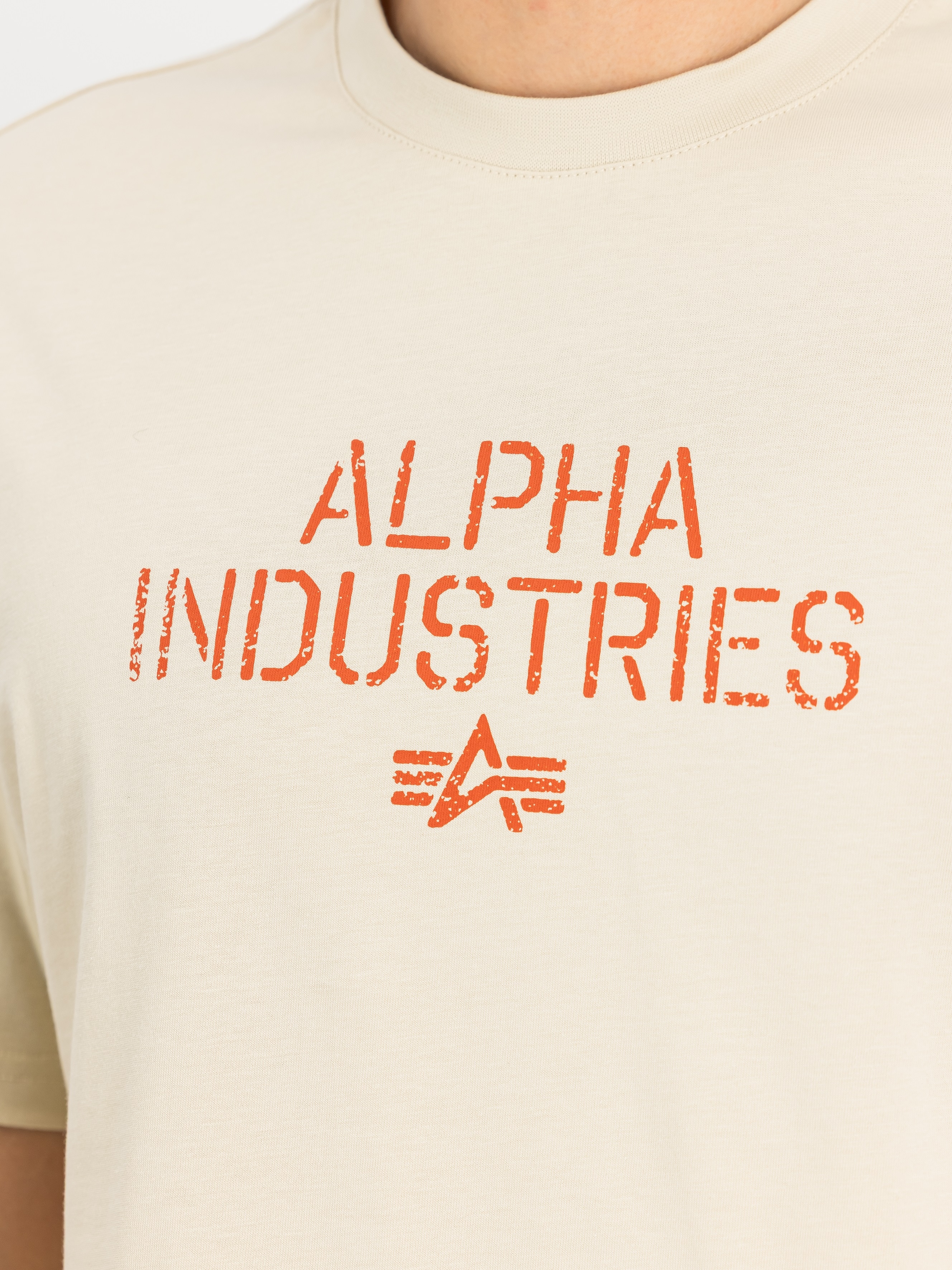 Alpha Industries Target Backprint T-shirt - Vintage White