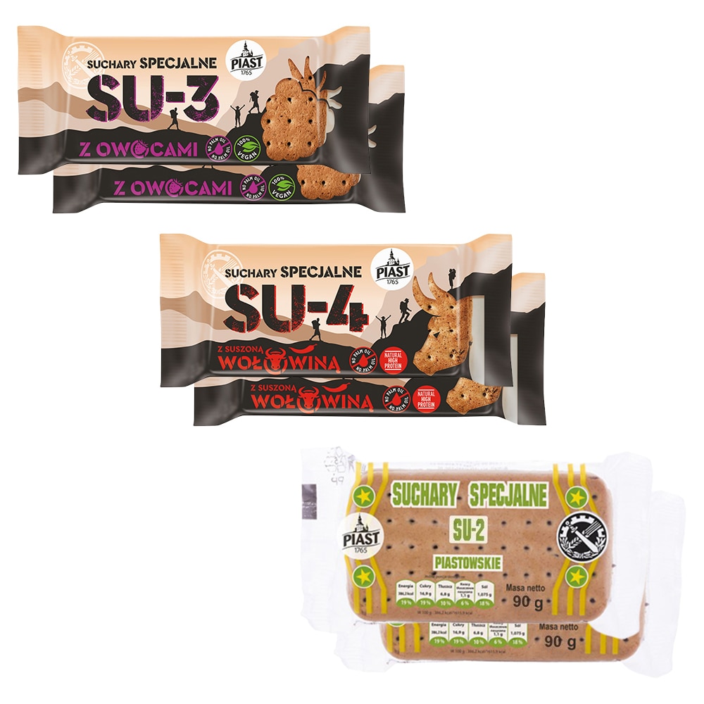 Piast SU Special Hardtack - mixed flavours - 6 pcs.