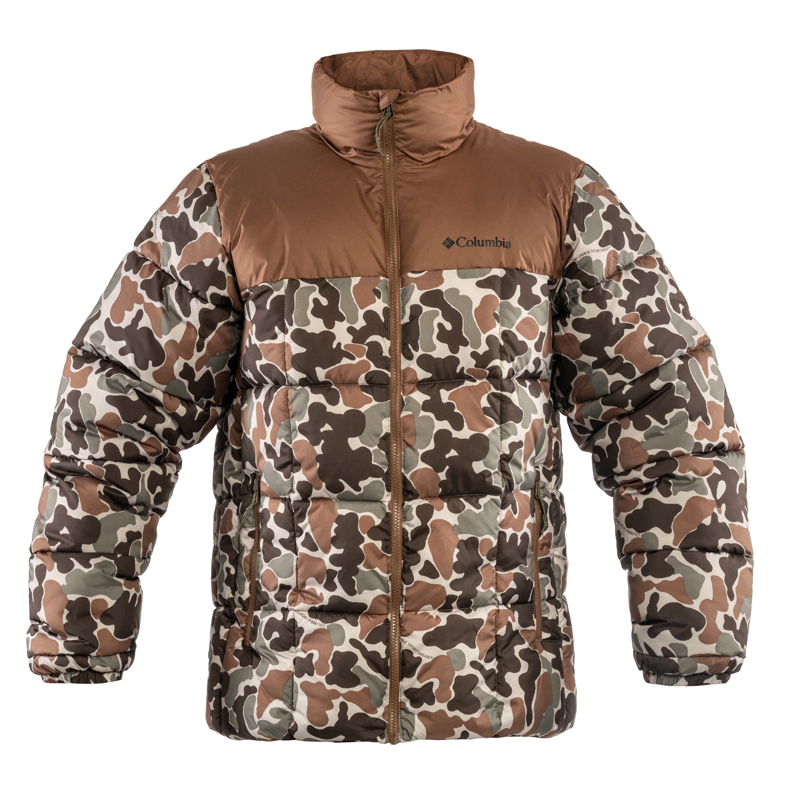 Columbia Puffect IV Printed Jacket - Fossil Puzzle Camo/Otter Brown