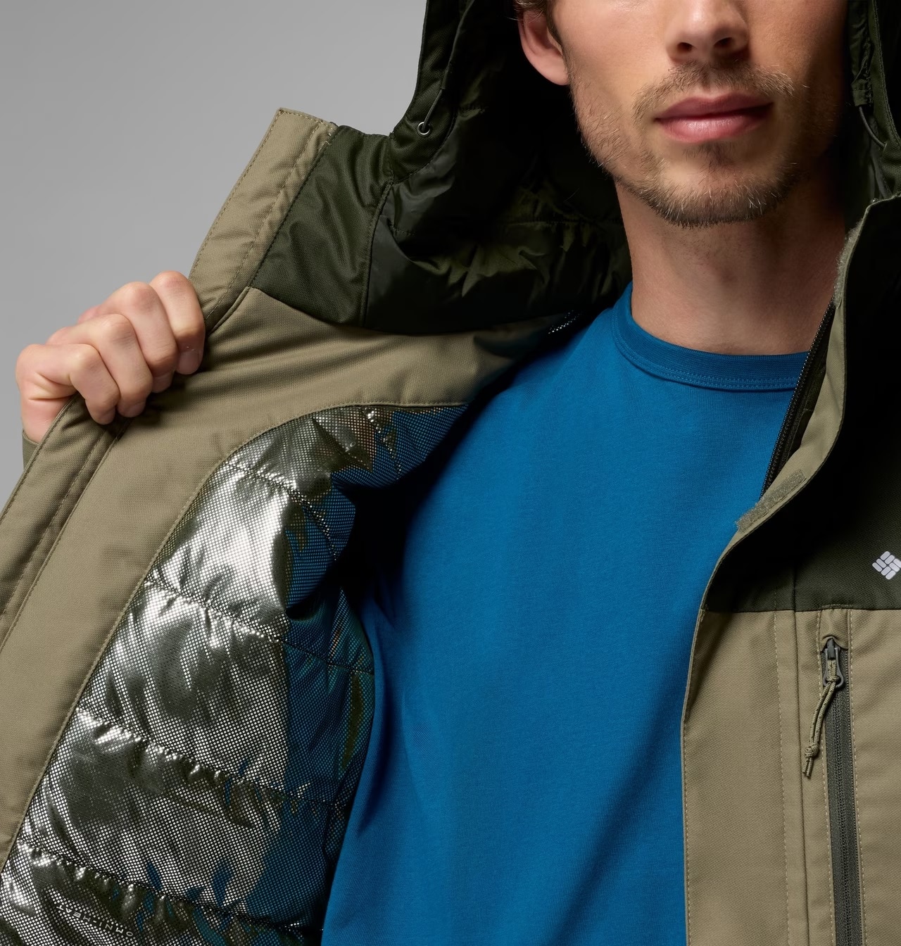 Columbia Hikebound II Insulated Waterproof Jacket - Stone Green/Greenscape