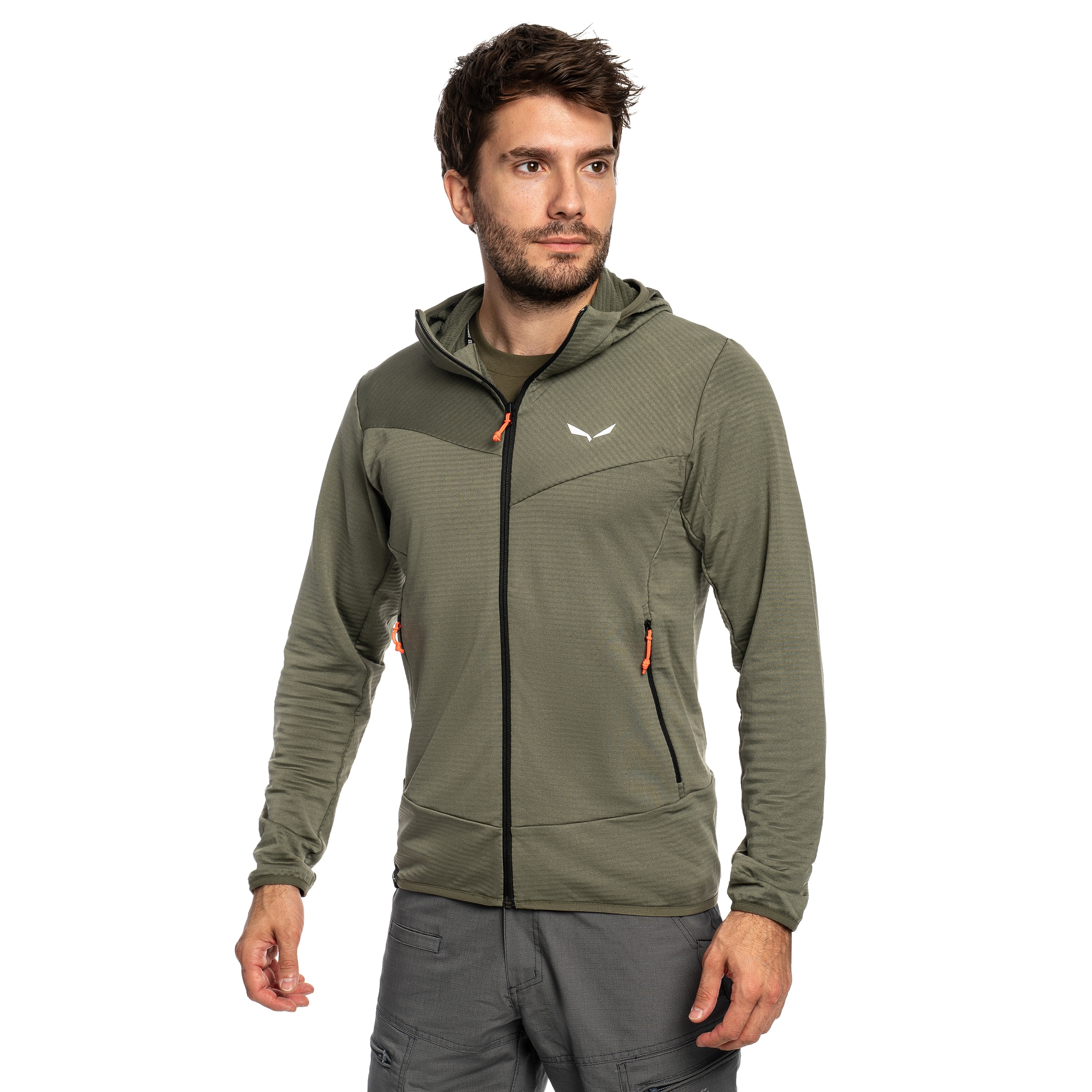 Salewa Puez Altavia Polarlite Hooded Fleece - Faded Green