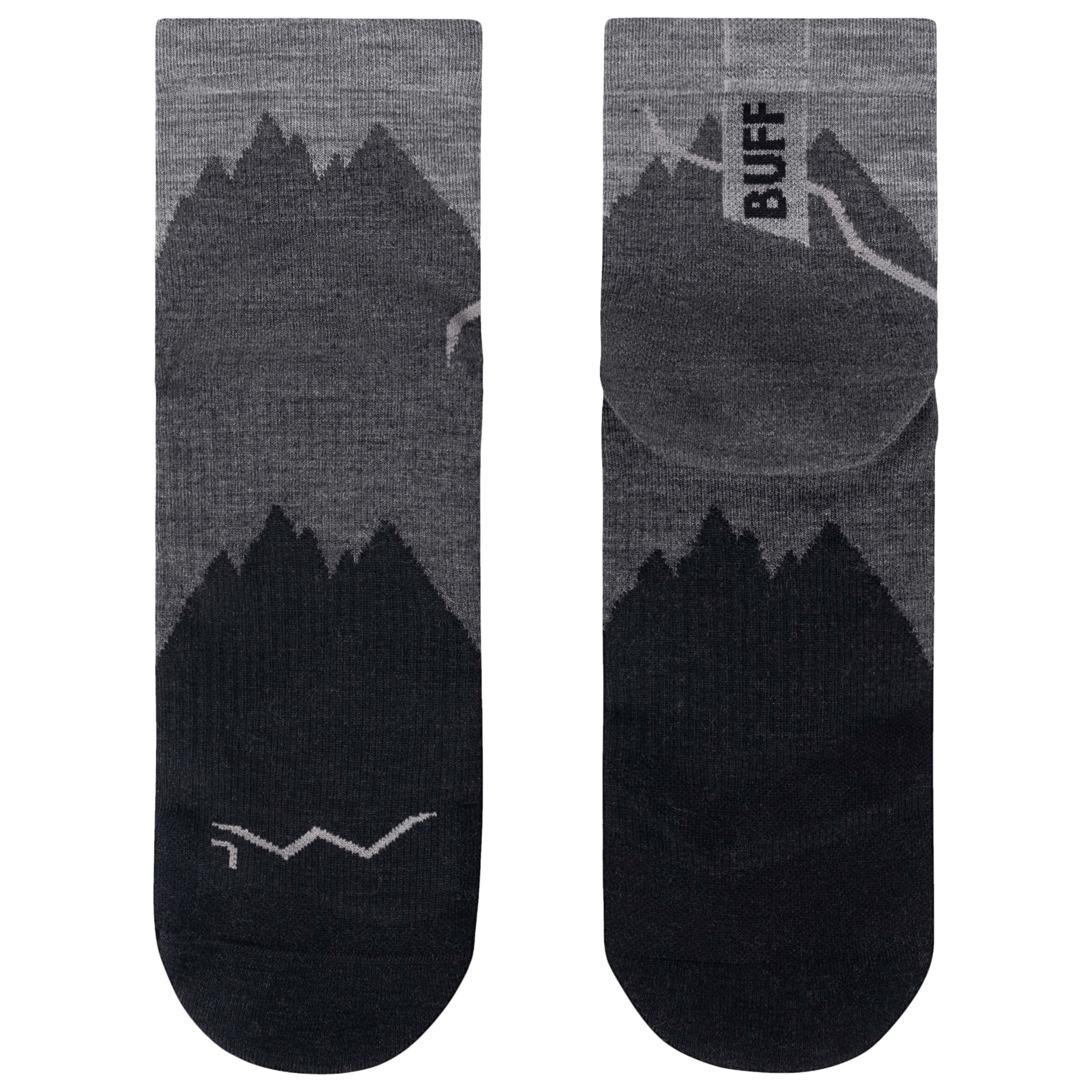 Buff LW Merino Wool Quarter Socks - Black