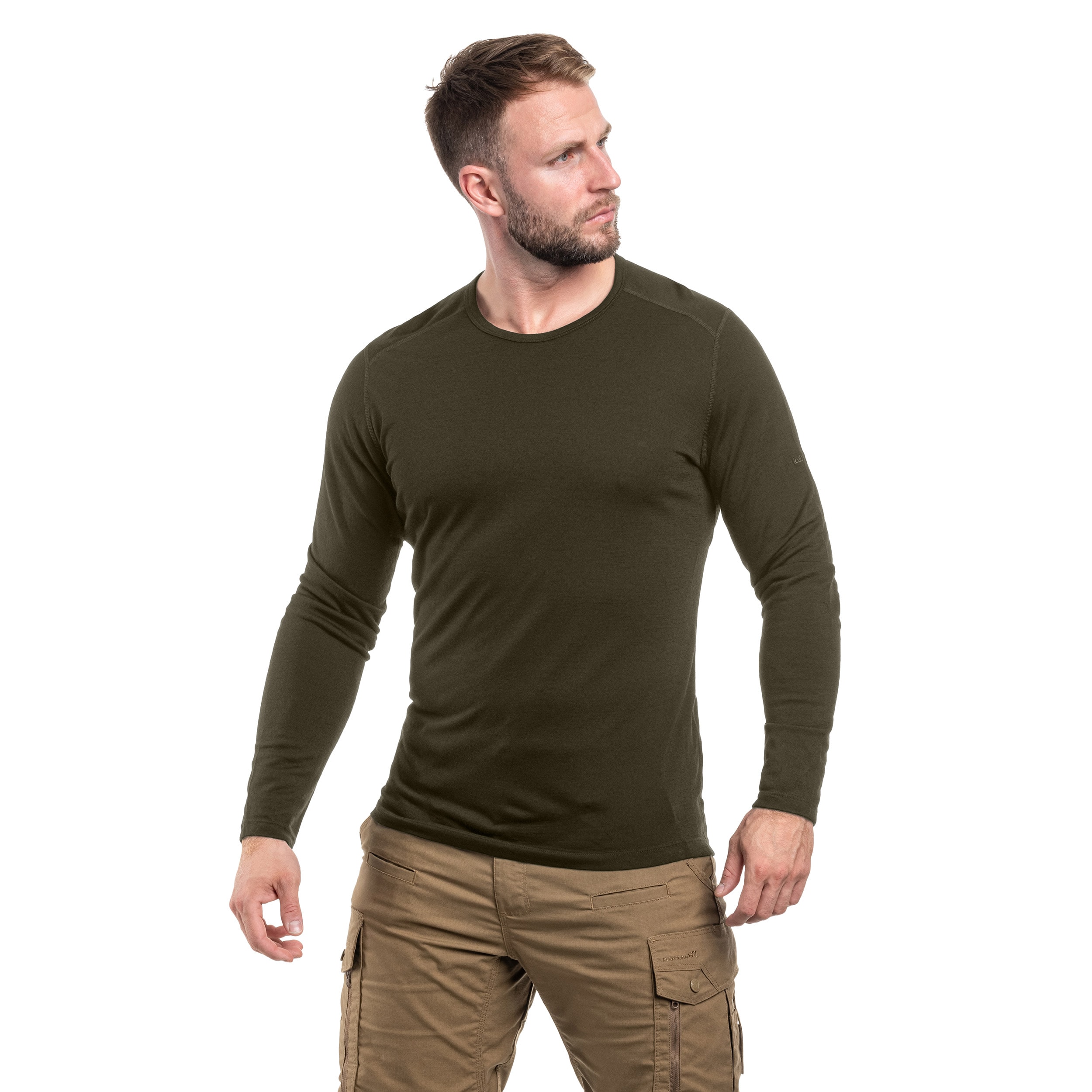 Icebreaker Merino 200 Oasis Crewe Thermal Shirt - Dark Loden