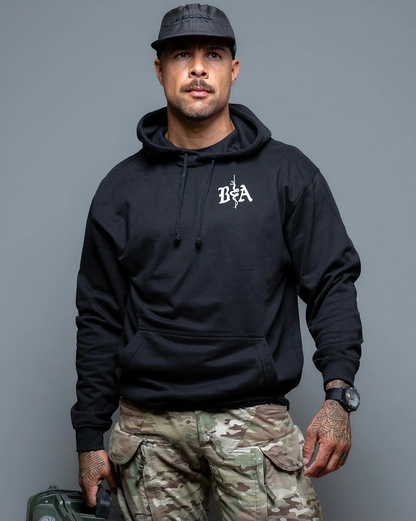 Brothers in Arms St. Michael Hoodie - Black