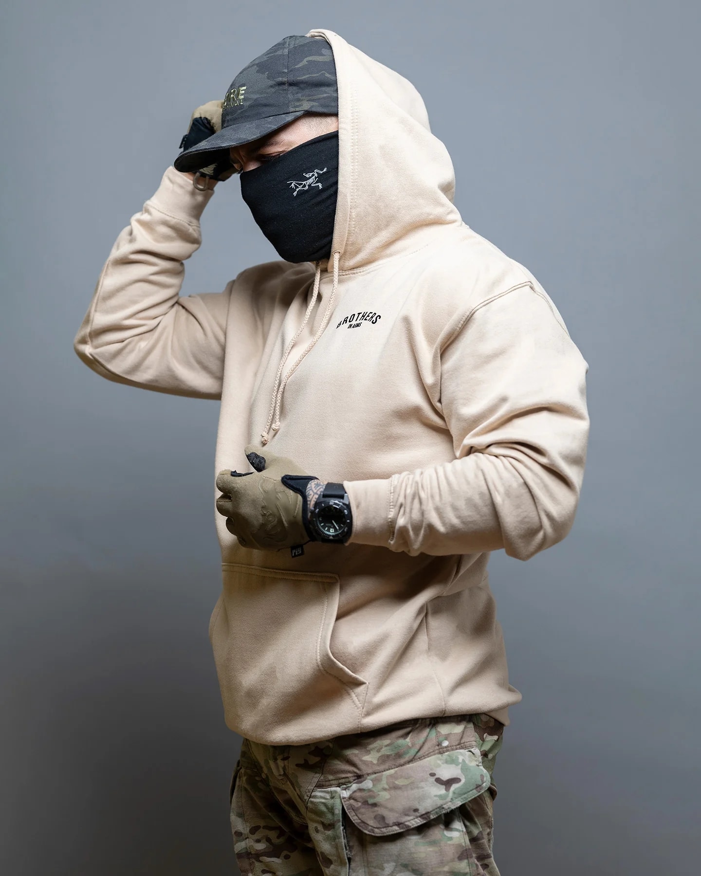 Brothers in Arms Team Hoodie - Sand