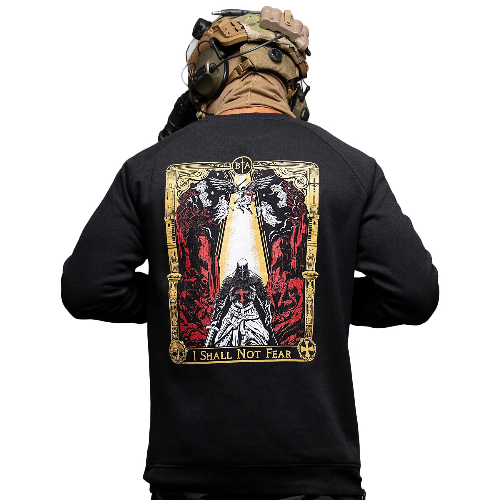 Brothers in Arms No Fear Crewneck Sweatshirt - Black