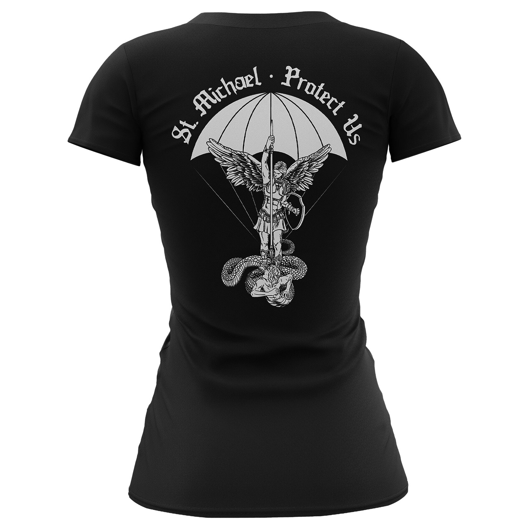 Brothers In Arms St. Michael Women's T-Shirt - Black