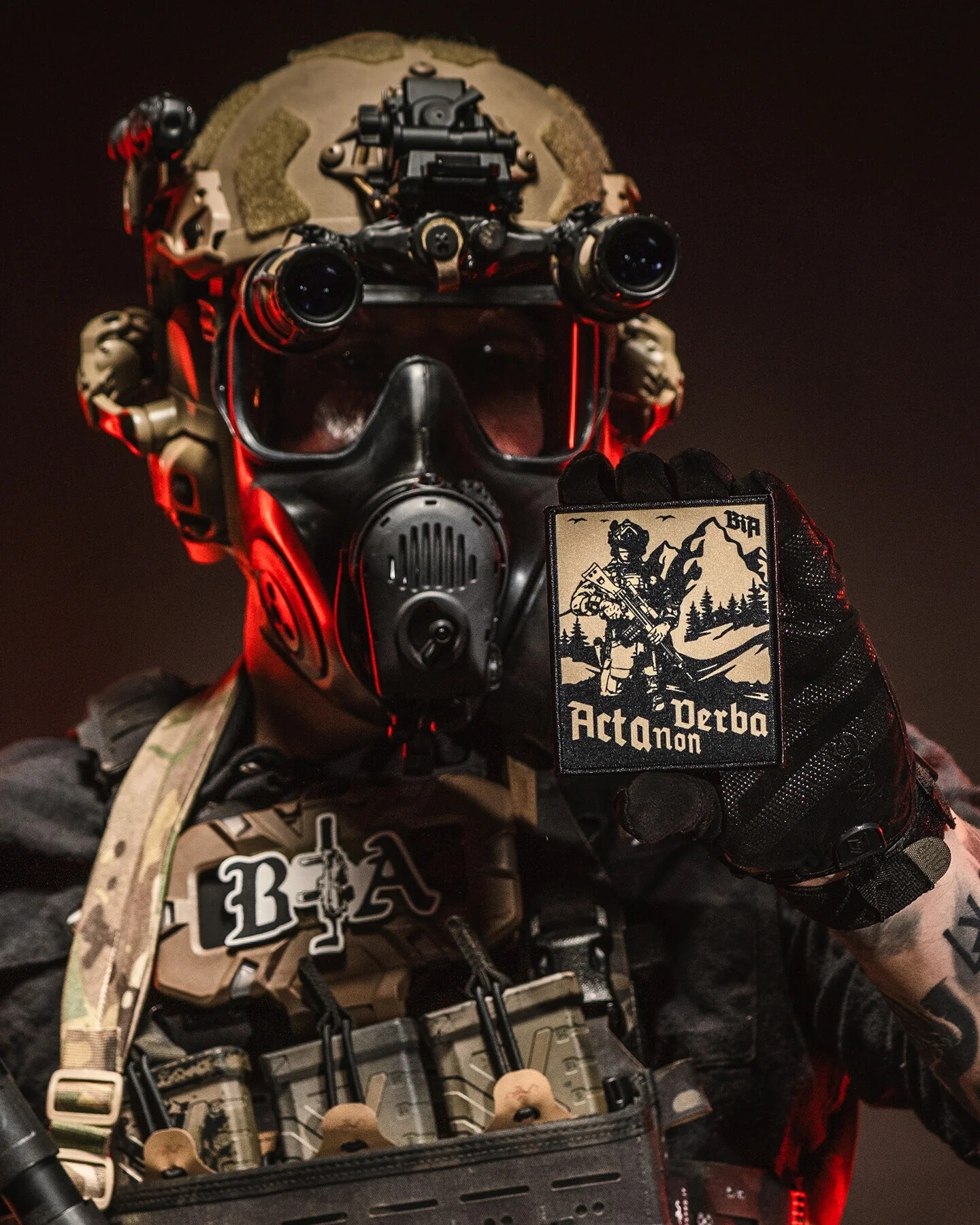 Brothers in Arms Acta Non Verba Patch - Black