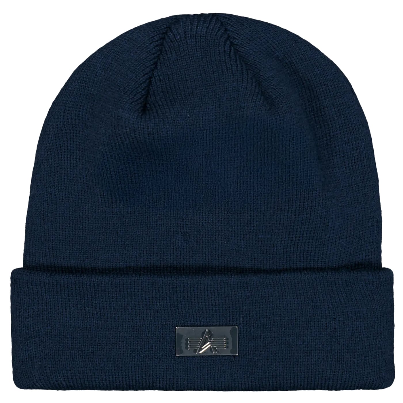 Alpha Industries Metal Label Beanie Hat - Ultra Navy