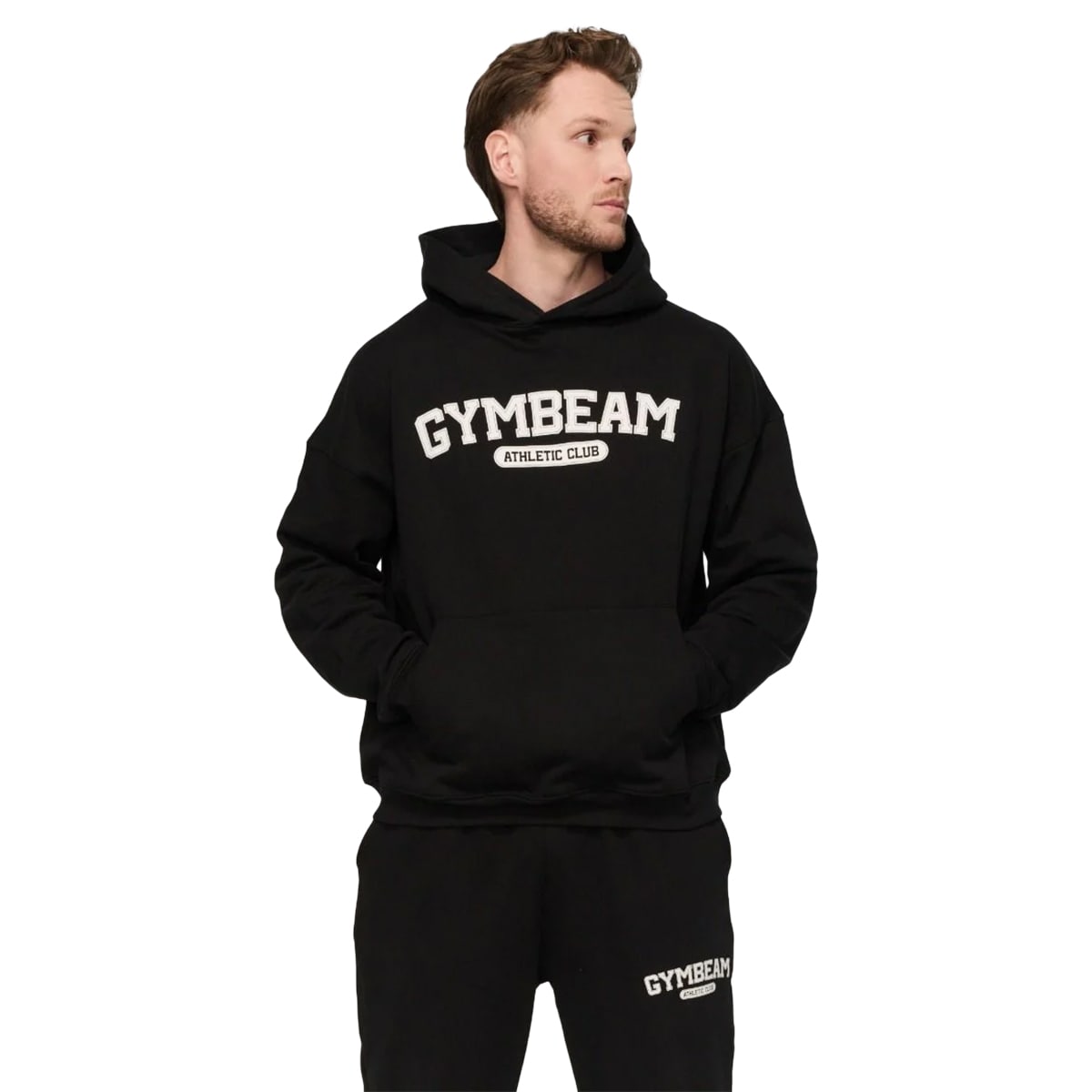 GymBeam Varsity Sweatshirt - Black